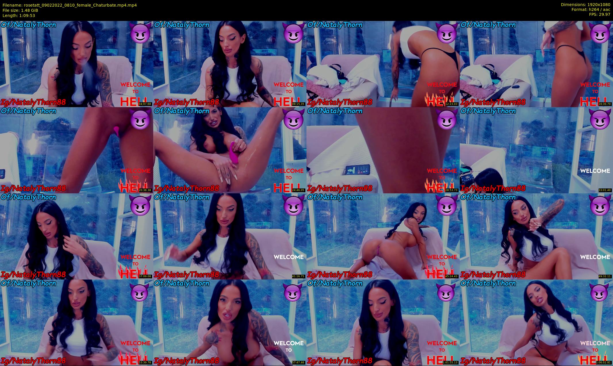 rosetatt — 70 minute Chaturbate female cam show recording, 1080p, Feb 9, 2022