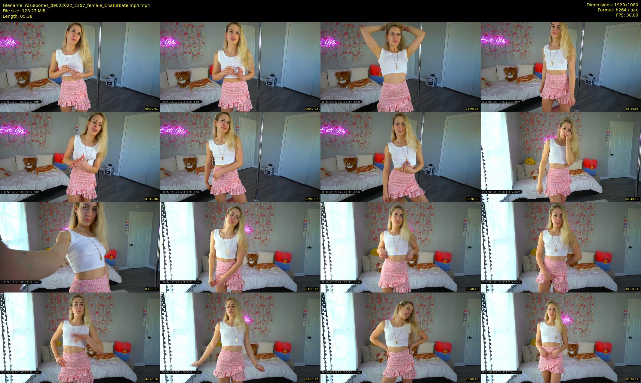 rosiebones — 6 minute Chaturbate female cam show recording, 1080p, Feb 9, 2022
