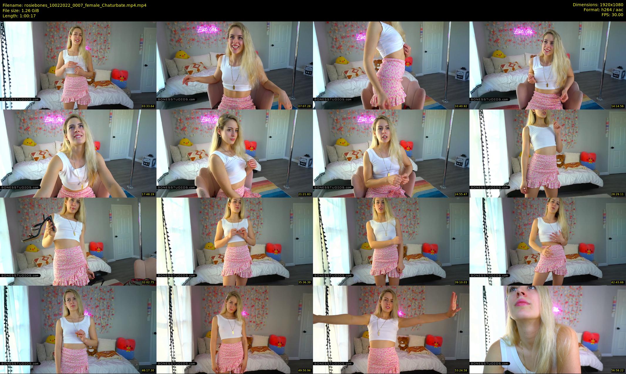 rosiebones — 61 minute Chaturbate female cam show recording, 1080p, Feb 10, 2022