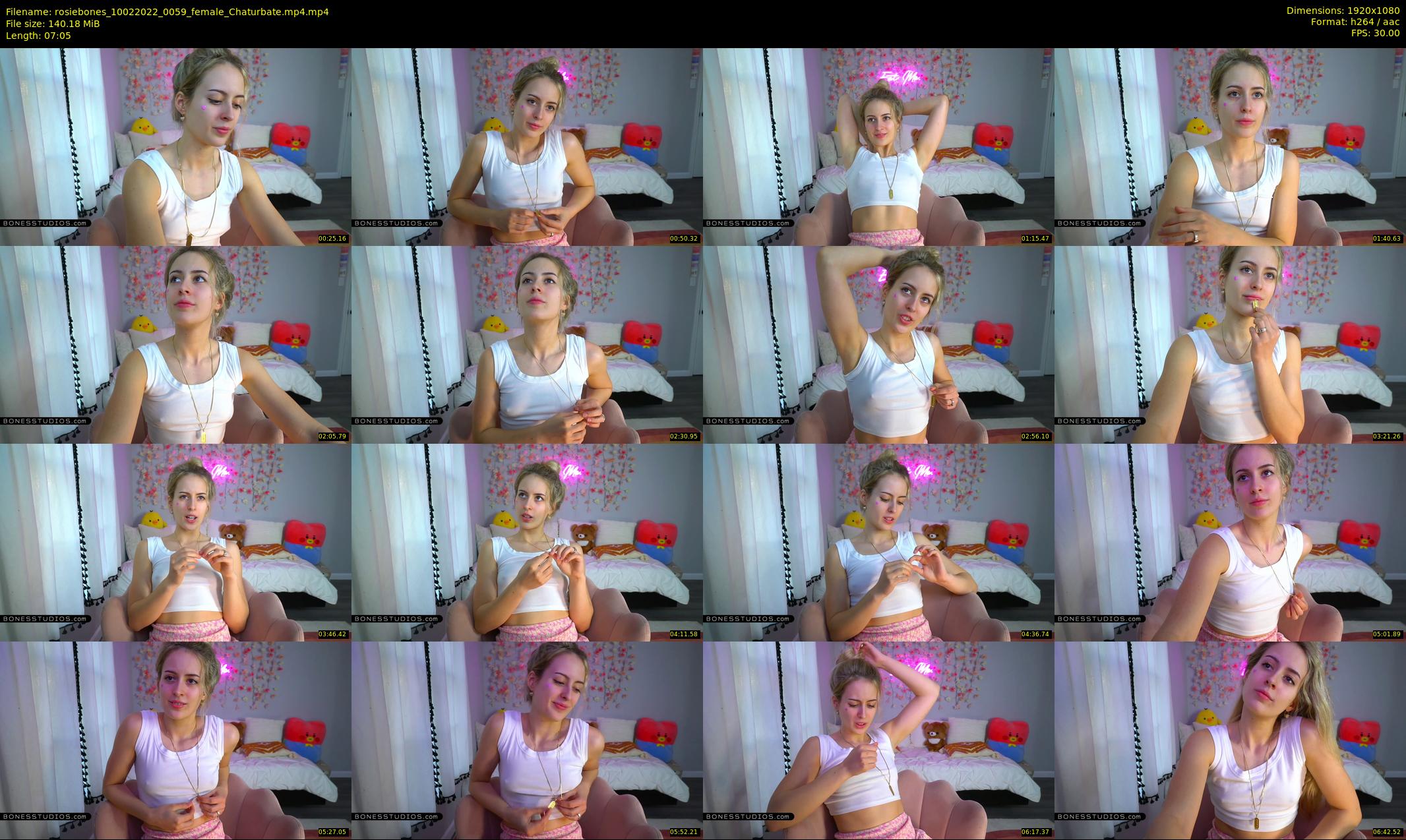 rosiebones — 8 minute Chaturbate female cam show recording, 1080p, Feb 10, 2022