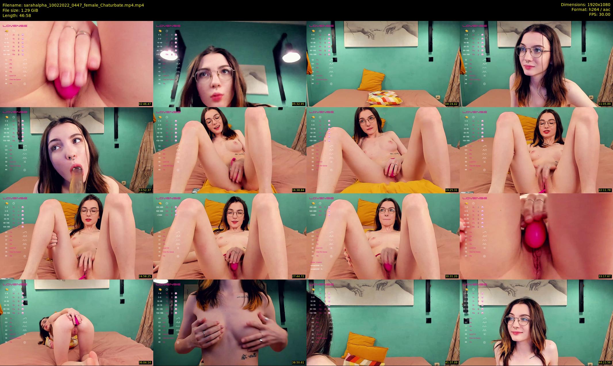 sarahalpha — 47 minute Chaturbate couple cam show recording, 1080p, Feb 10, 2022