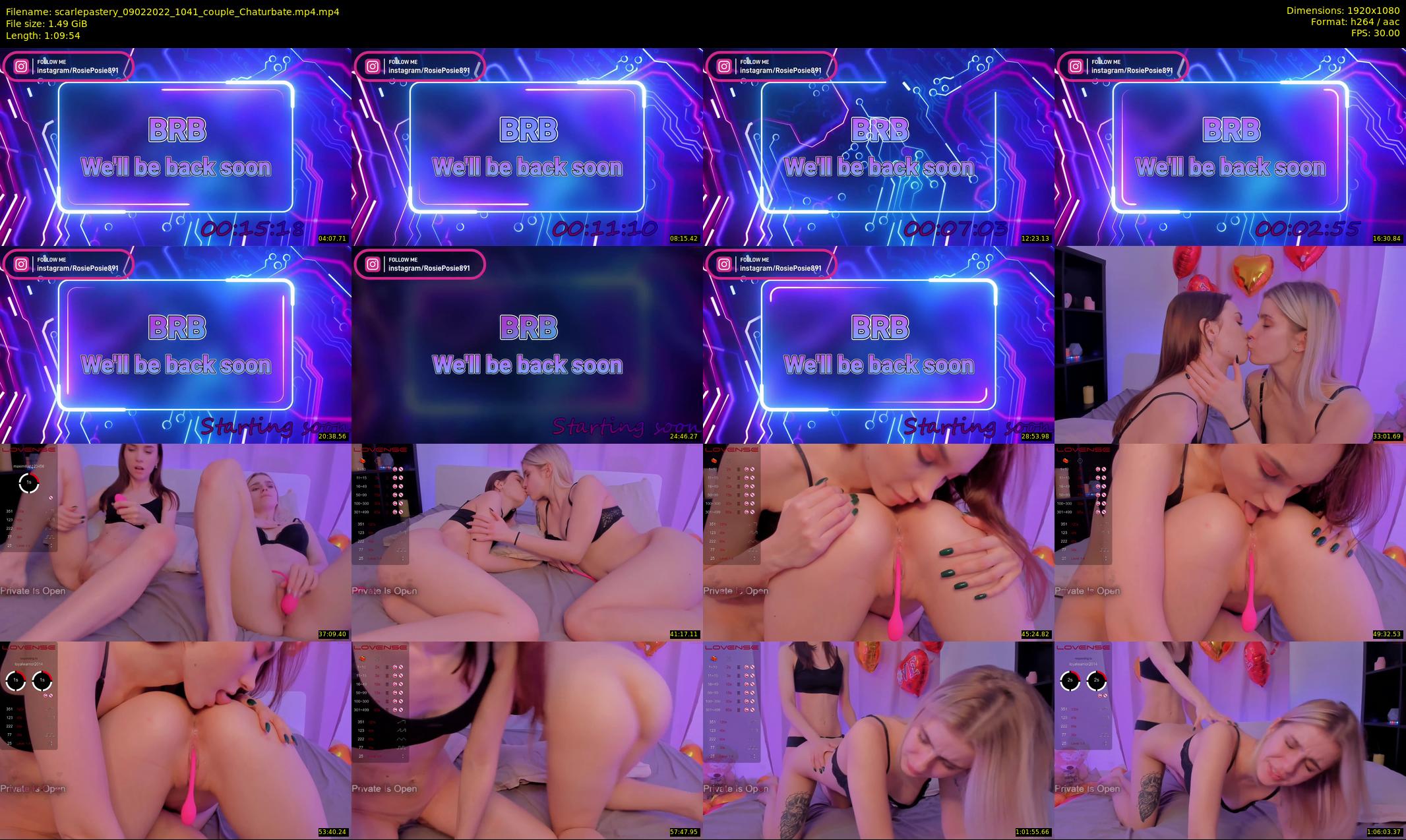scarlepastery — 70 minute Chaturbate couple cam show recording, 1080p, Feb 9, 2022