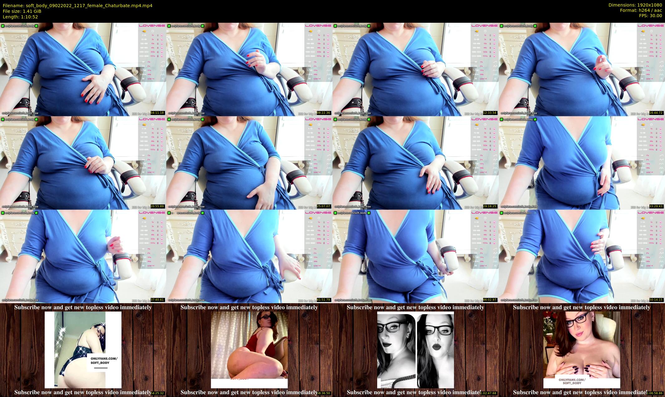 soft_body — 71 minute Chaturbate female cam show recording, 1080p, Feb 9, 2022