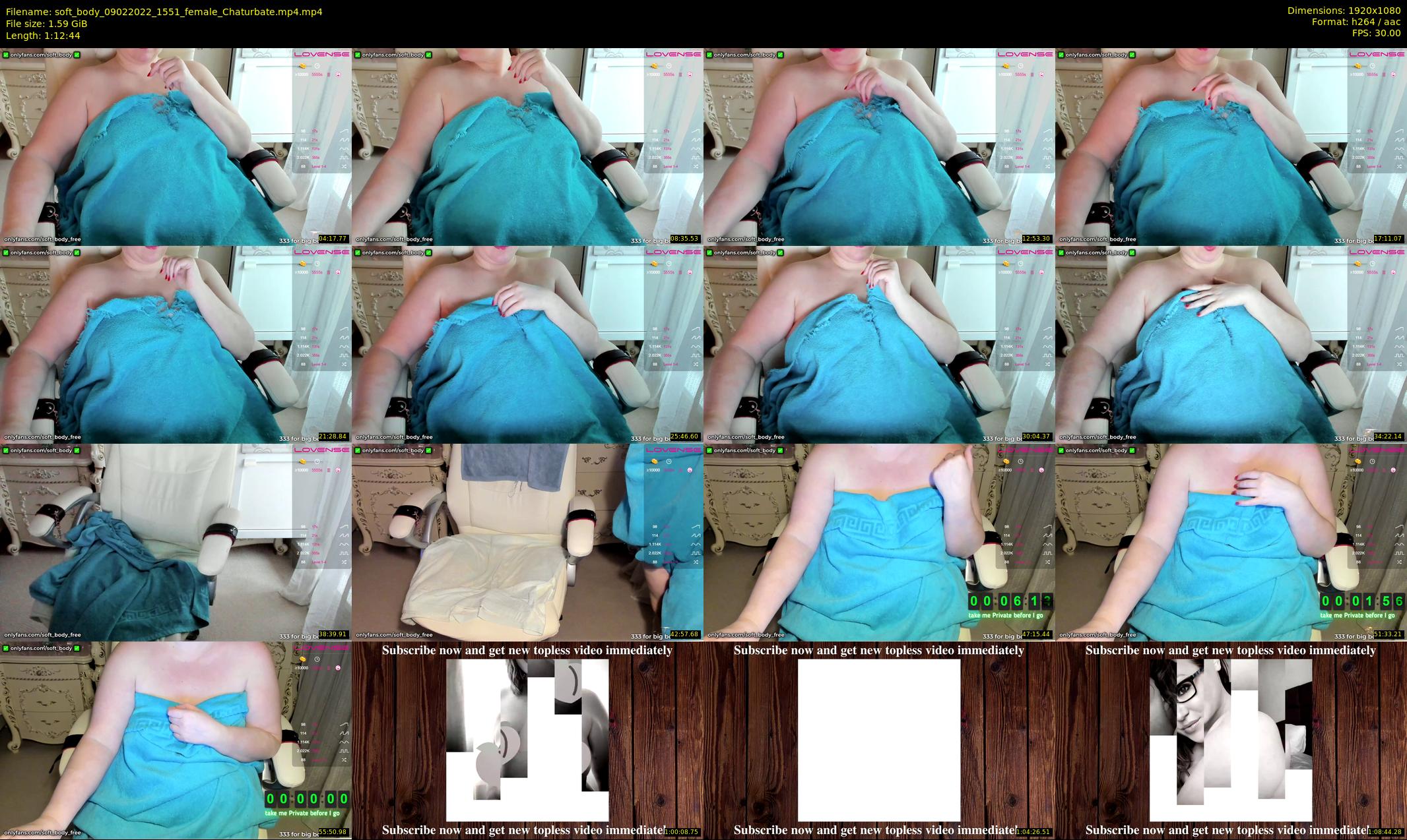 soft_body — 73 minute Chaturbate female cam show recording, 1080p, Feb 9, 2022
