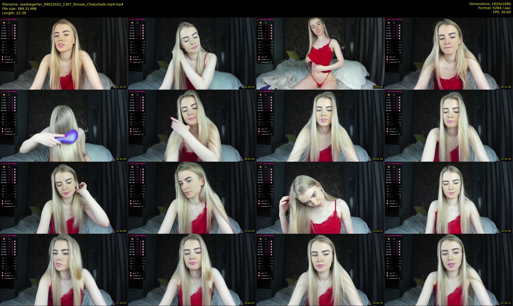 ssashagarter — 23 minute Chaturbate female cam show recording, 1080p, Feb 9, 2022
