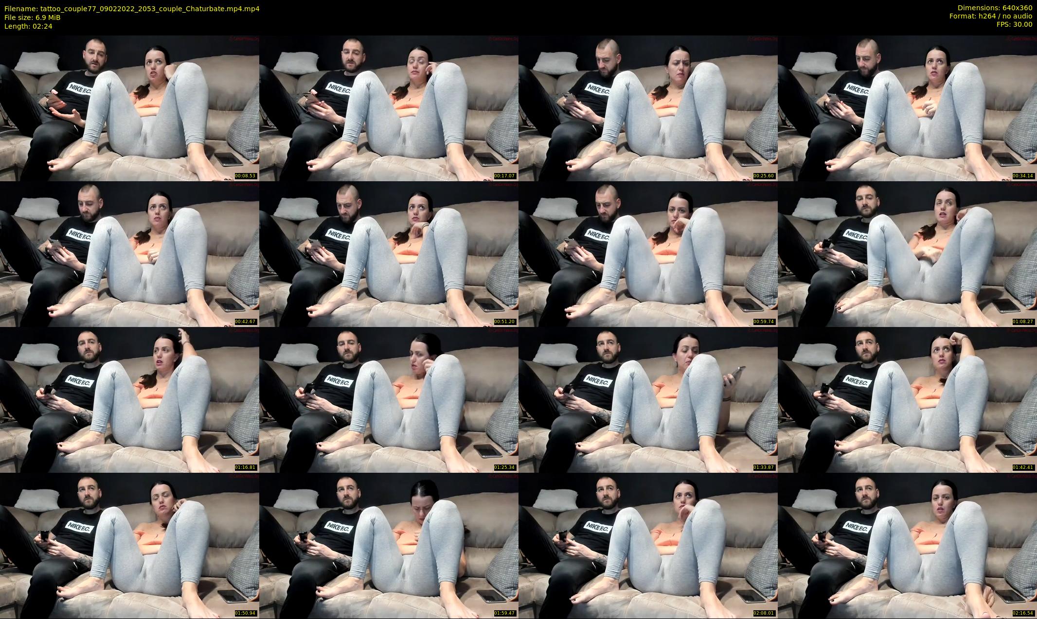 tattoo_couple77 — 3 minute Chaturbate couple cam show recording, 360p, Feb 9, 2022
