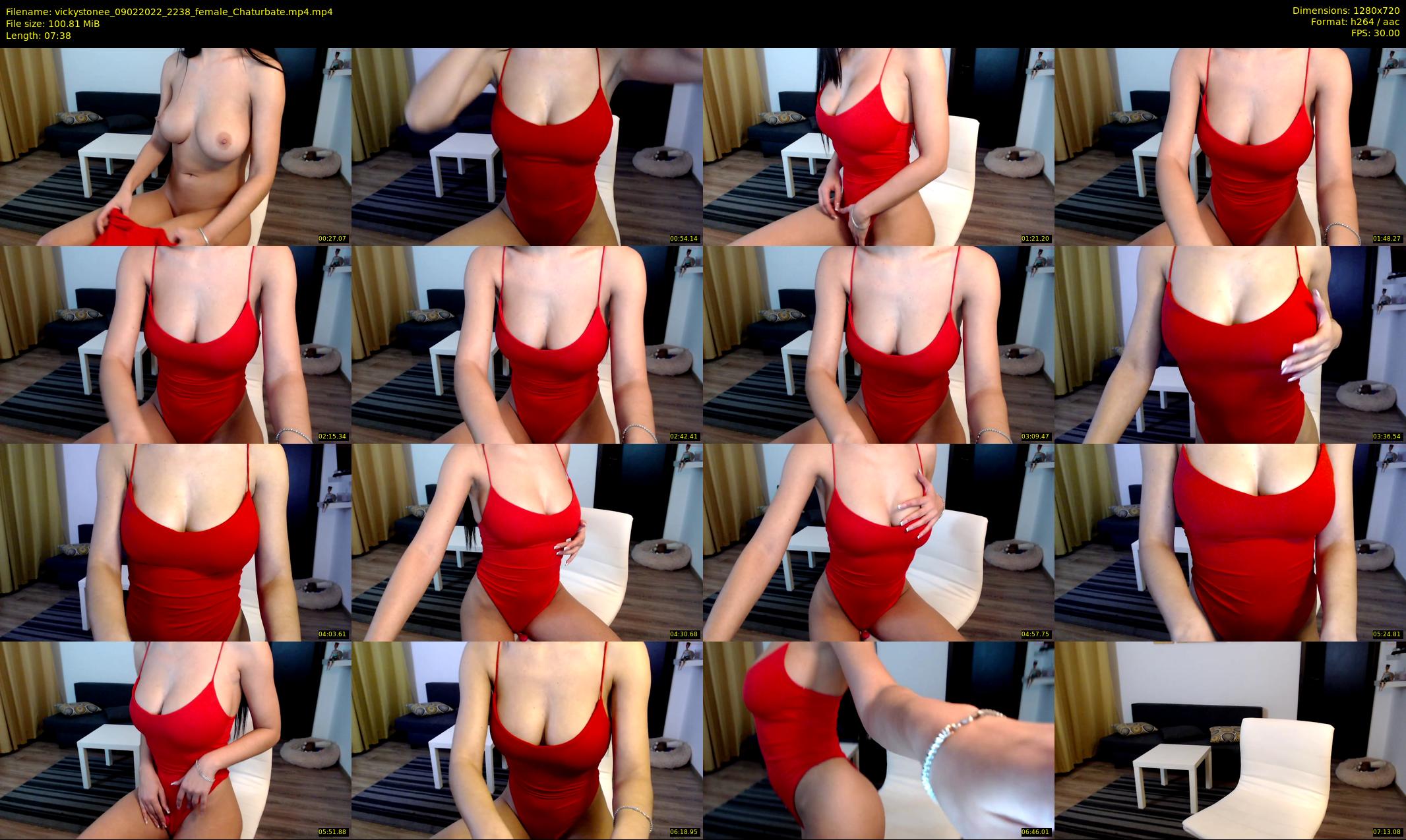 vickystonee — 8 minute Chaturbate female cam show recording, 720p, Feb 9, 2022