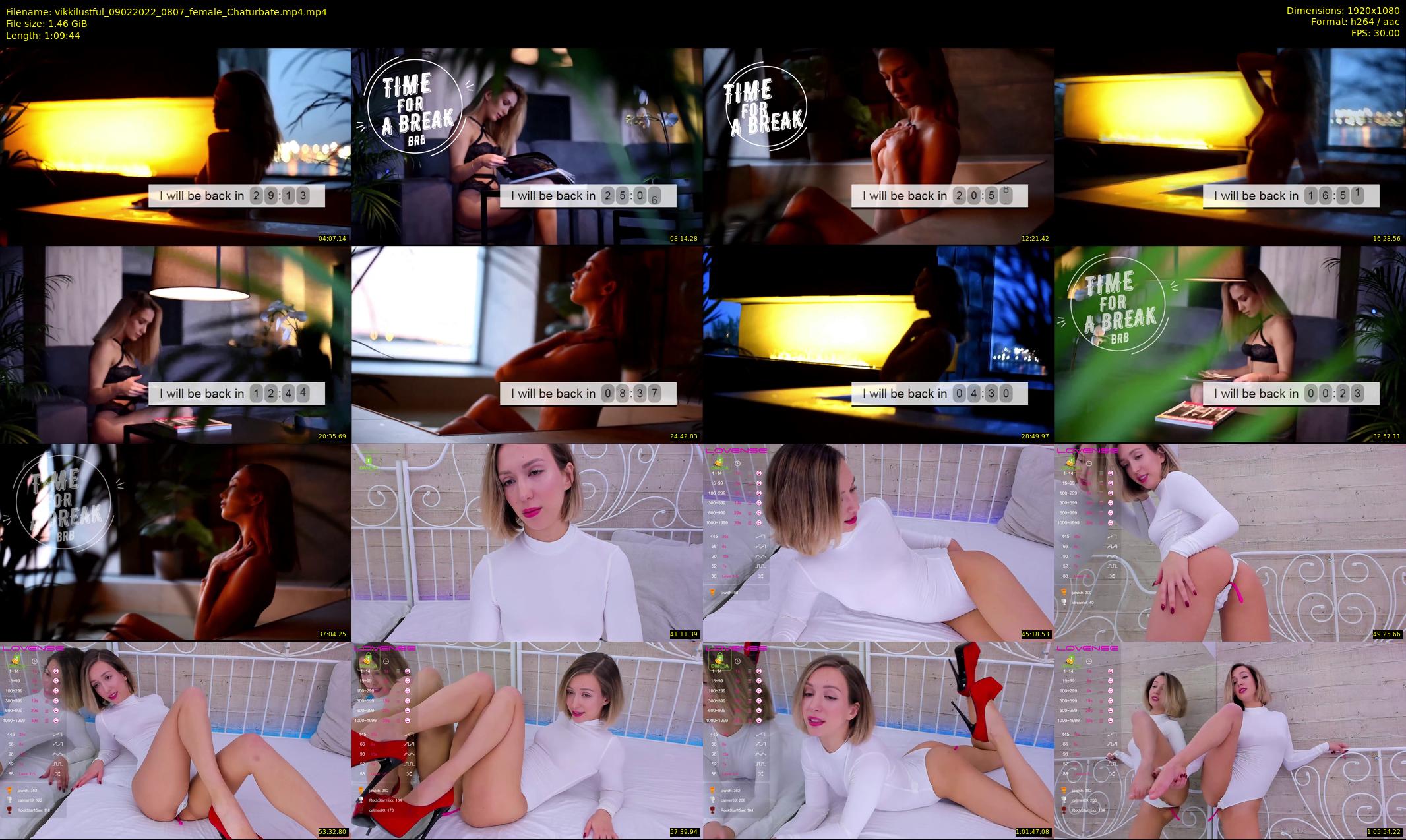 vikkilustful — 70 minute Chaturbate female cam show recording, 1080p, Feb 9, 2022