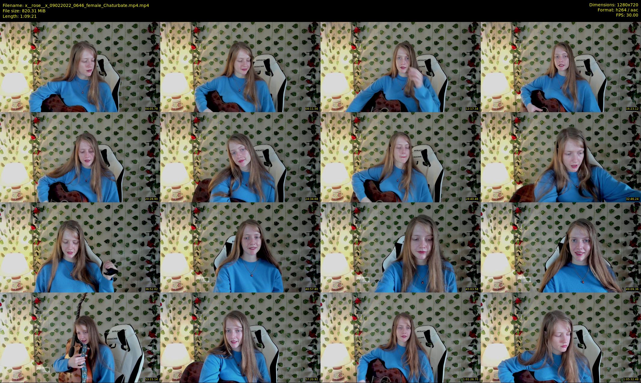 x__rose__x — 70 minute Chaturbate female cam show recording, 720p, Feb 9, 2022