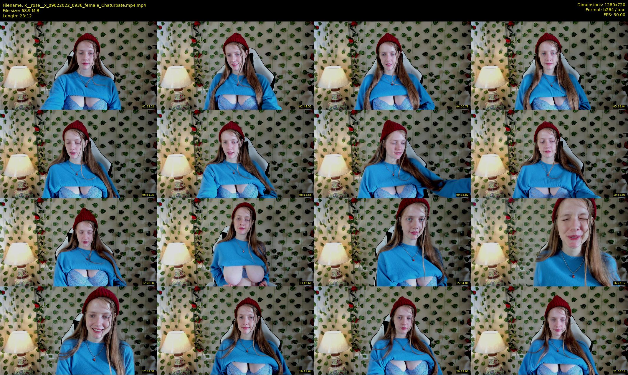 x__rose__x — 24 minute Chaturbate female cam show recording, 720p, Feb 9, 2022