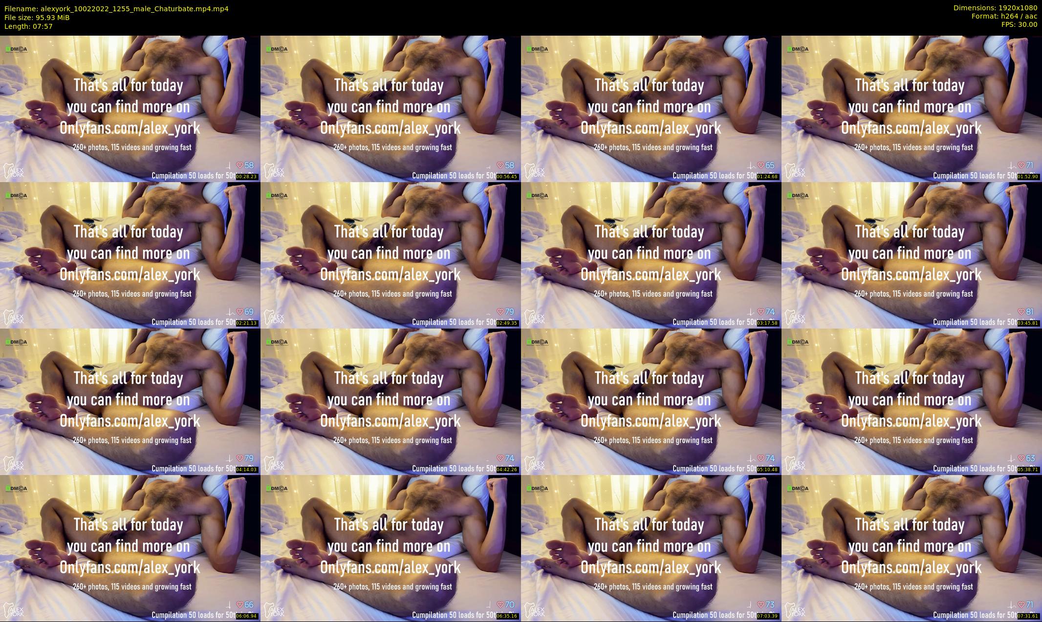 alexyork — 8 minute Chaturbate male cam show recording, 1080p, Feb 10, 2022