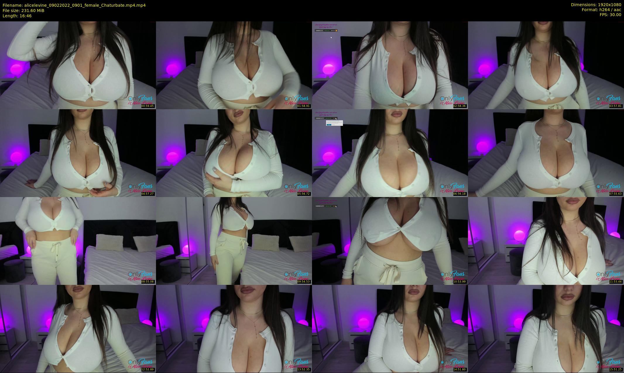 alicelevine — 17 minute Chaturbate female cam show recording, 1080p, Feb 9, 2022