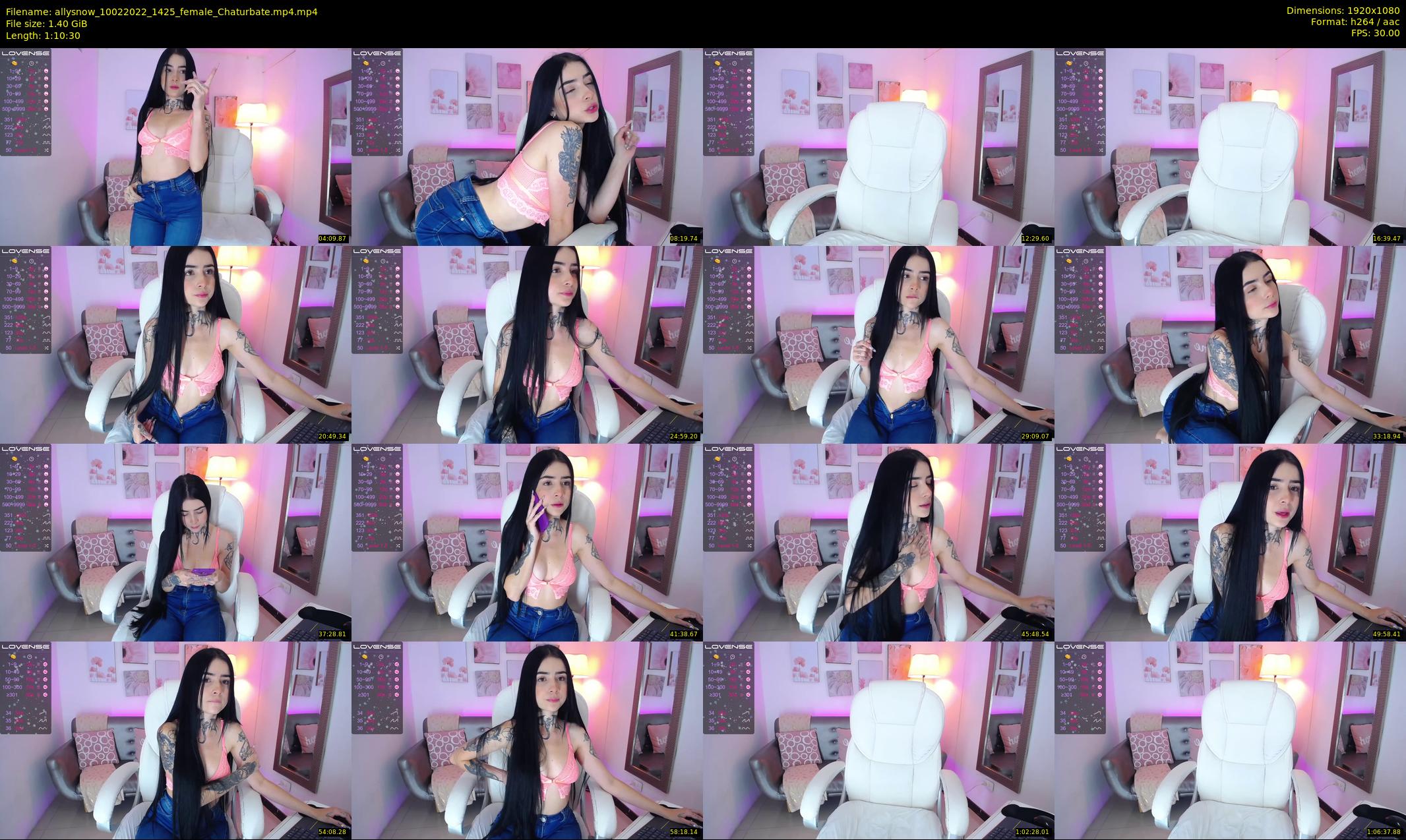 allysnow — 71 minute Chaturbate female cam show recording, 1080p, Feb 10, 2022