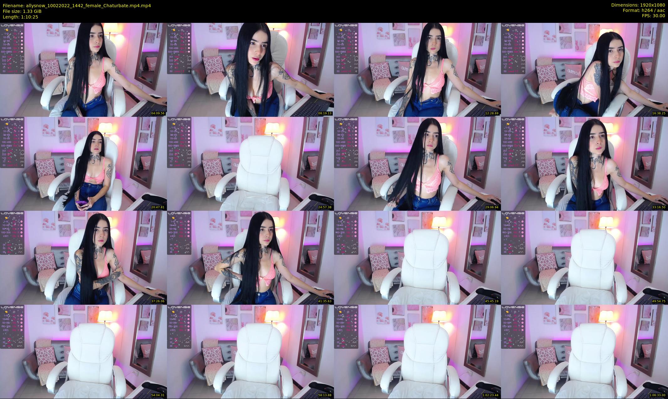 allysnow — 71 minute Chaturbate female cam show recording, 1080p, Feb 10, 2022