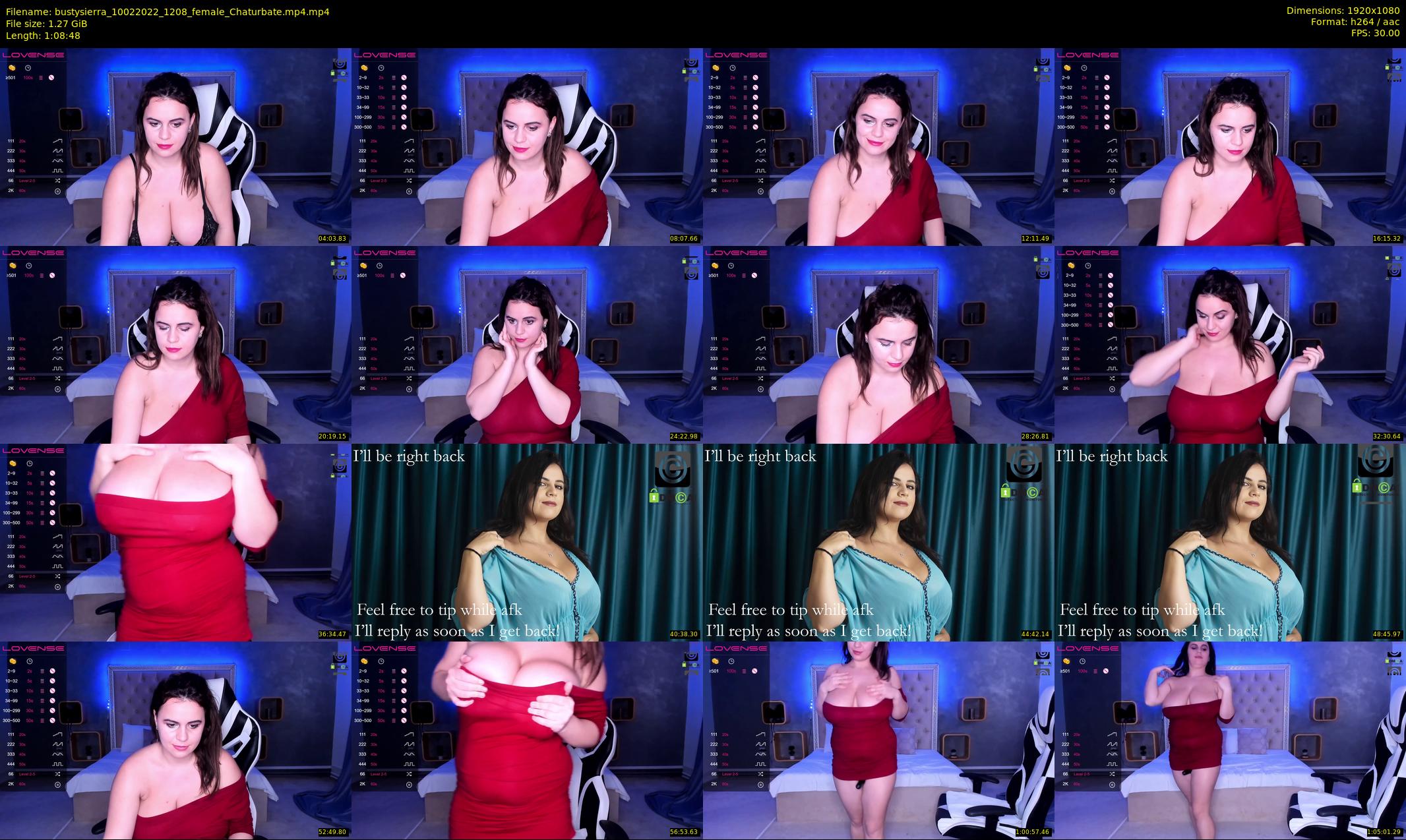 bustysierra — 69 minute Chaturbate female cam show recording, 1080p, Feb 10, 2022