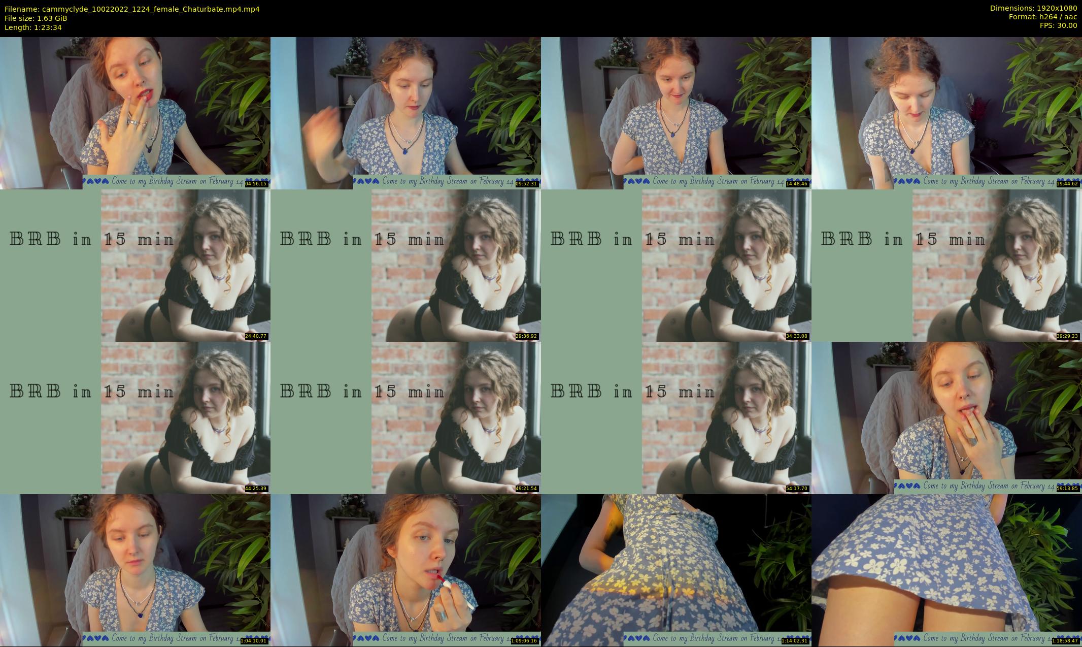 cammyclyde — 84 minute Chaturbate female cam show recording, 1080p, Feb 10, 2022