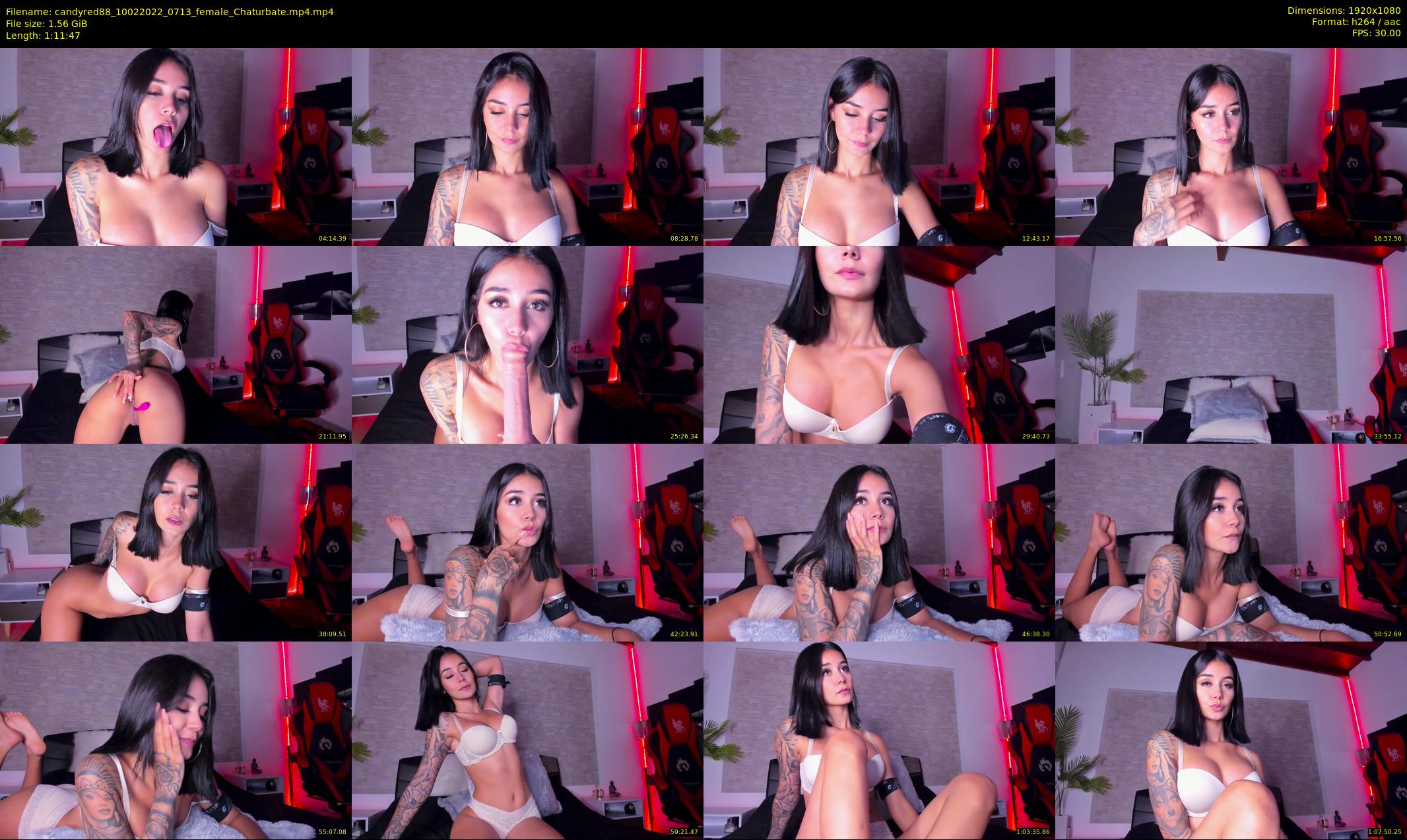 candyred88 — 72 minute Chaturbate female cam show recording, 1080p, Feb 10, 2022