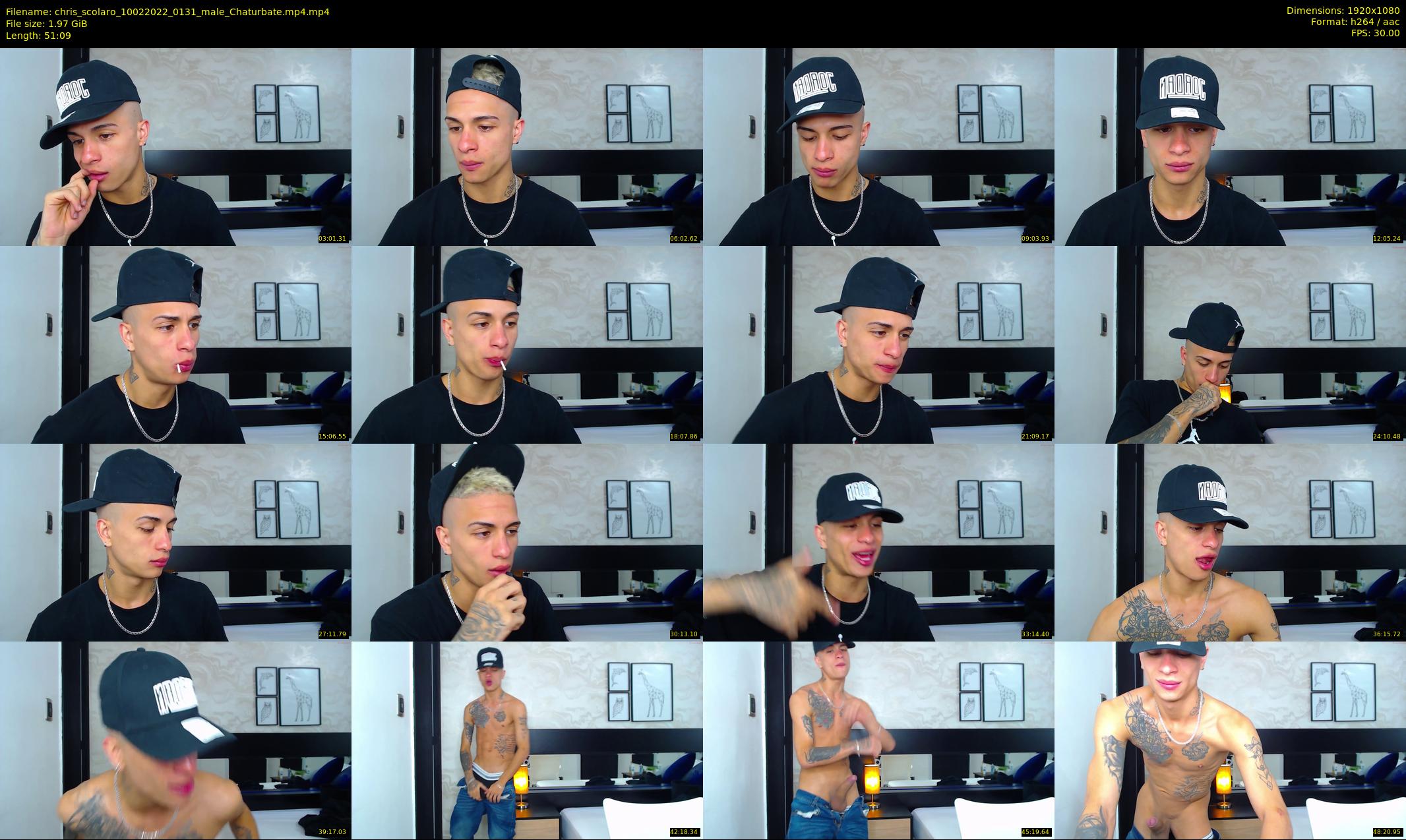 chris_scolaro — 52 minute Chaturbate male cam show recording, 1080p, Feb 10, 2022