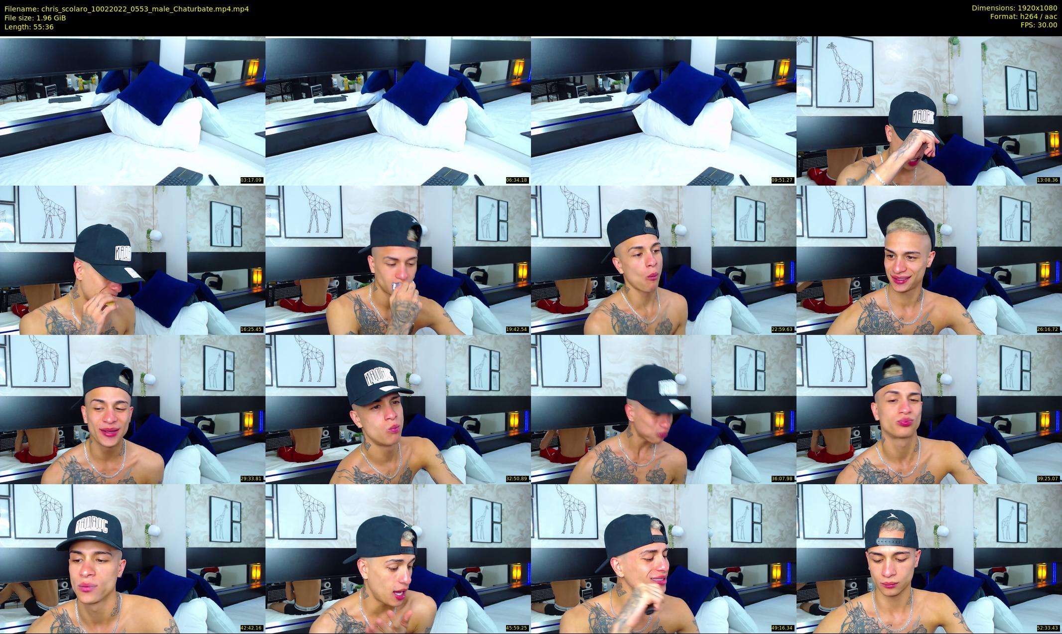 chris_scolaro — 56 minute Chaturbate male cam show recording, 1080p, Feb 10, 2022