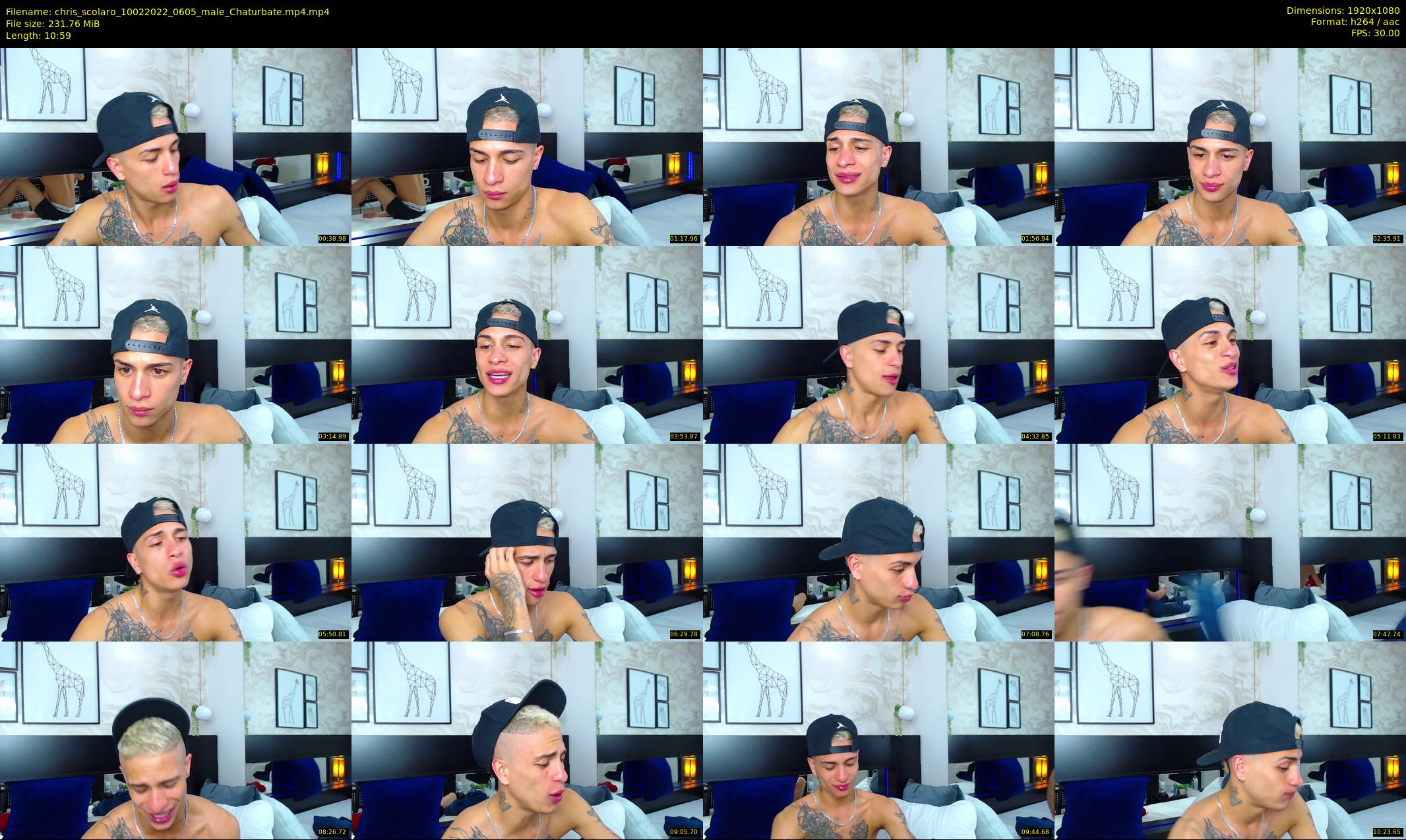 chris_scolaro — 11 minute Chaturbate male cam show recording, 1080p, Feb 10, 2022