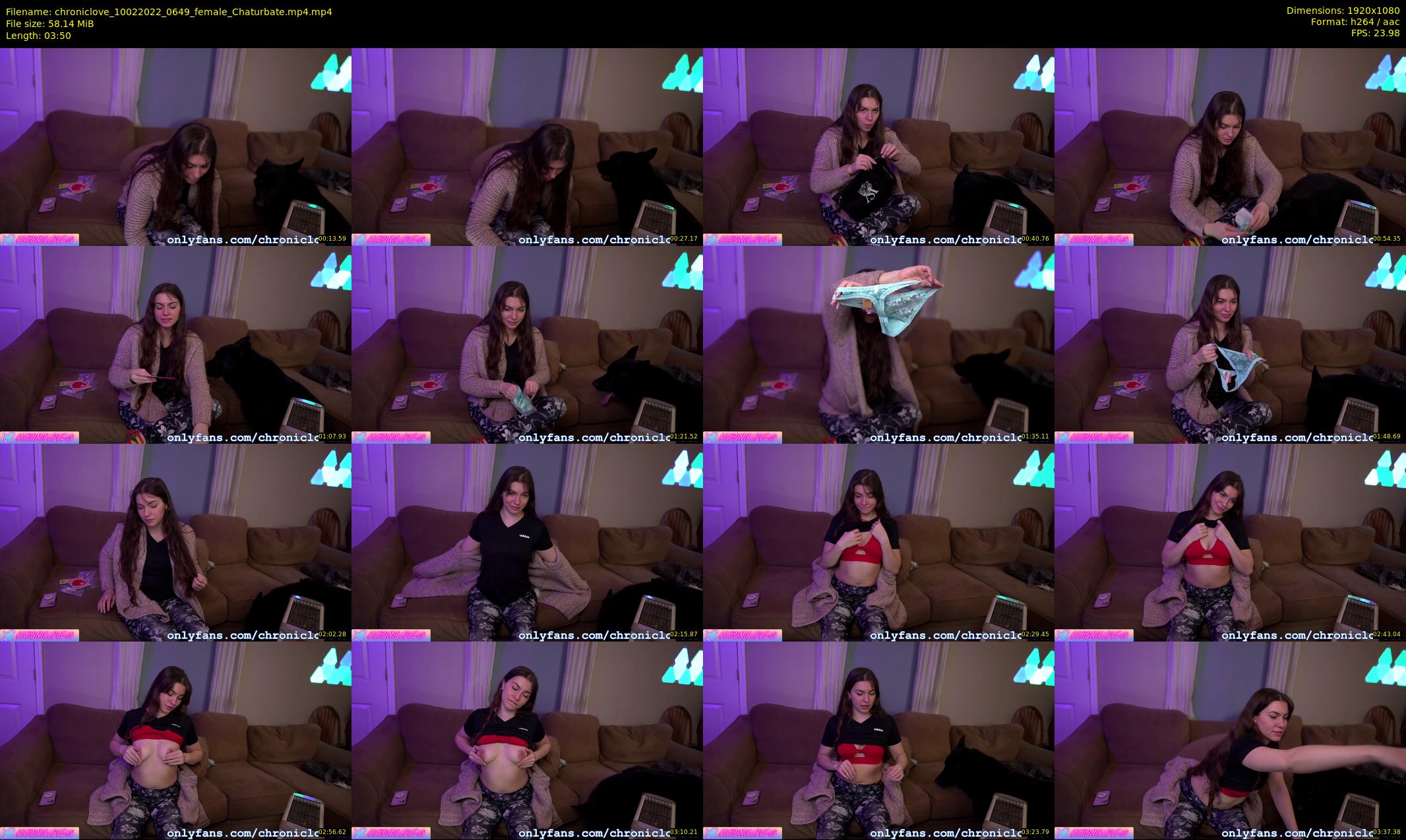 chroniclove — 4 minute Chaturbate female cam show recording, 1080p, Feb 10, 2022