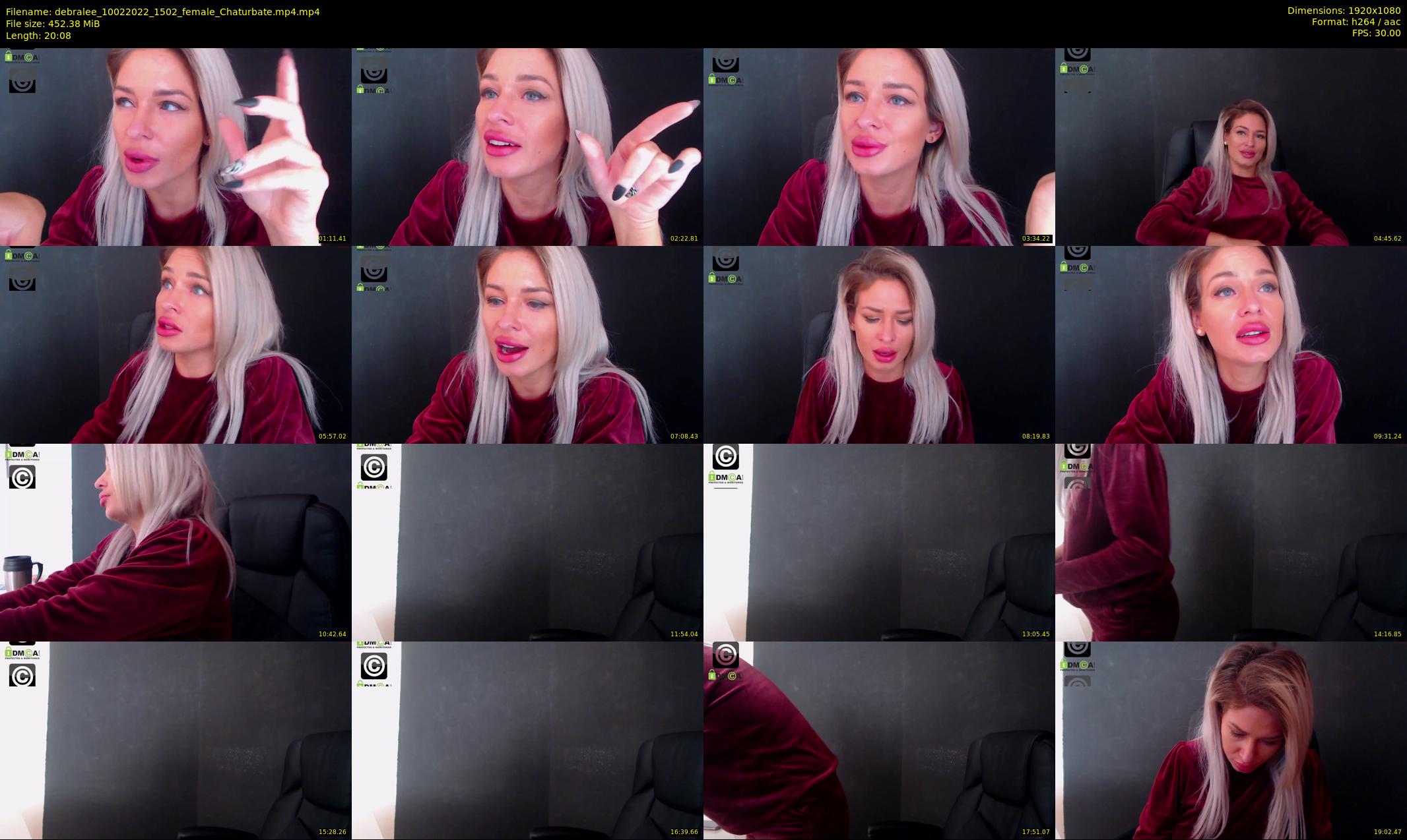 debralee — 21 minute Chaturbate female cam show recording, 1080p, Feb 10, 2022