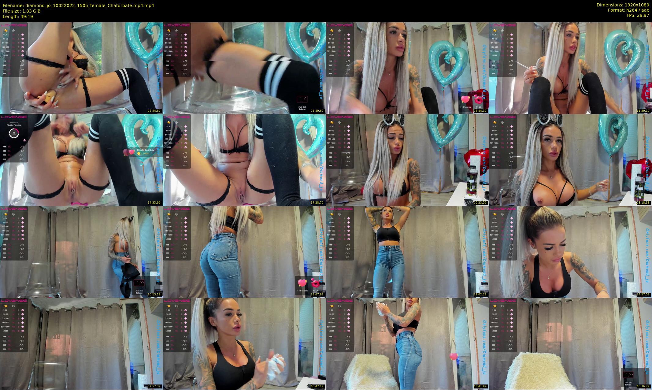 diamond_jo — 50 minute Chaturbate female cam show recording, 1080p, Feb 10, 2022