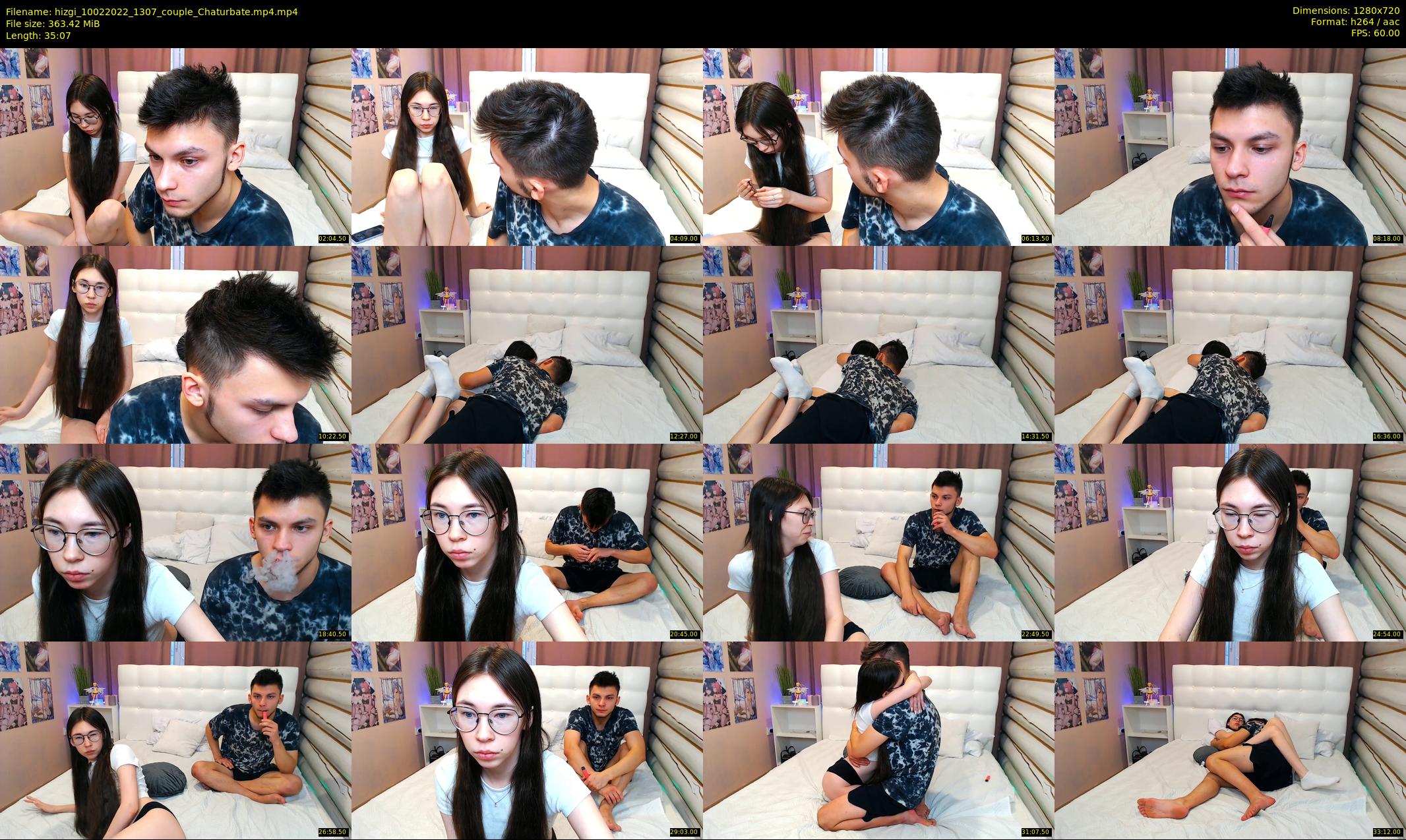 hizgi — 36 minute Chaturbate couple cam show recording, 720p, Feb 10, 2022