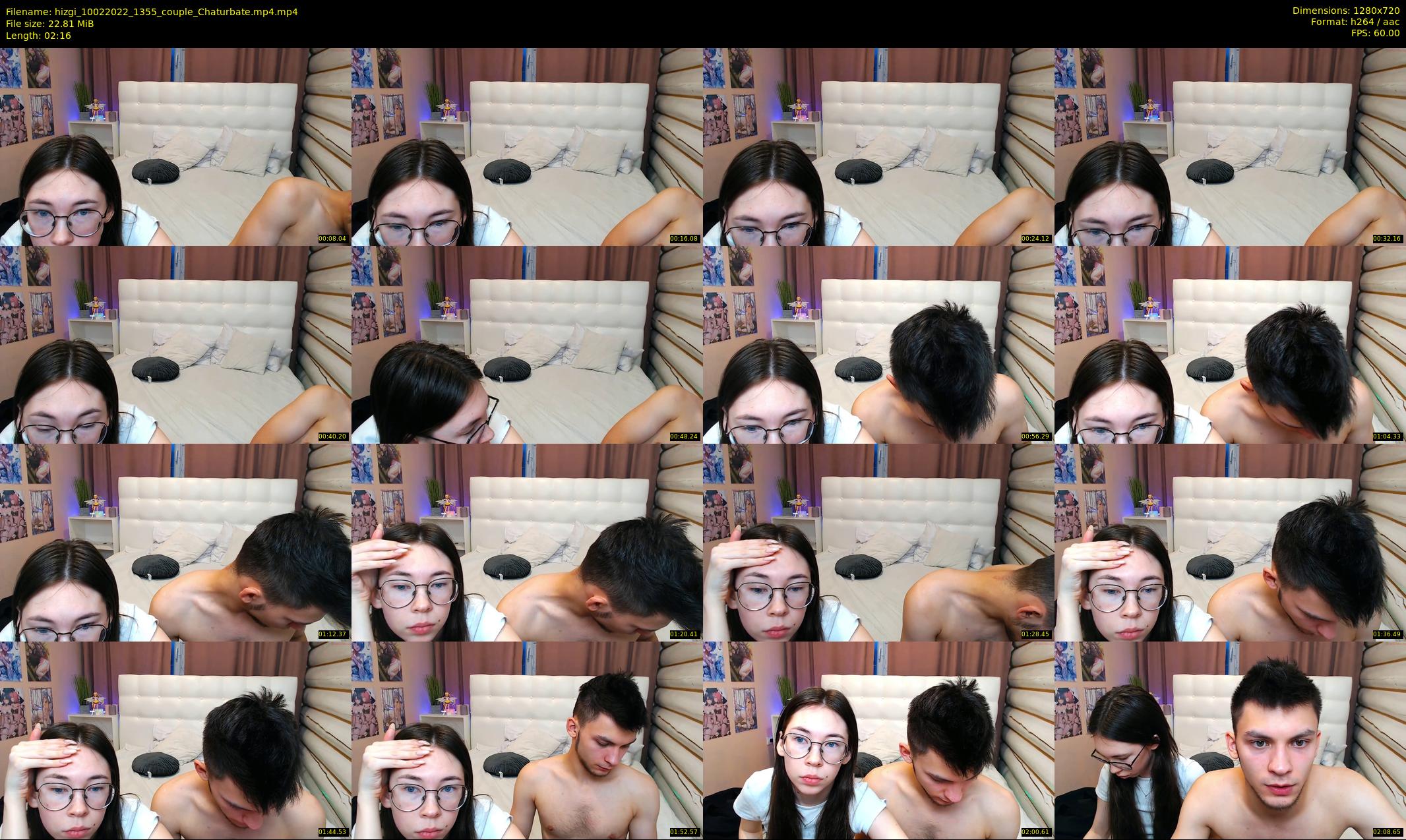 hizgi — 3 minute Chaturbate couple cam show recording, 720p, Feb 10, 2022
