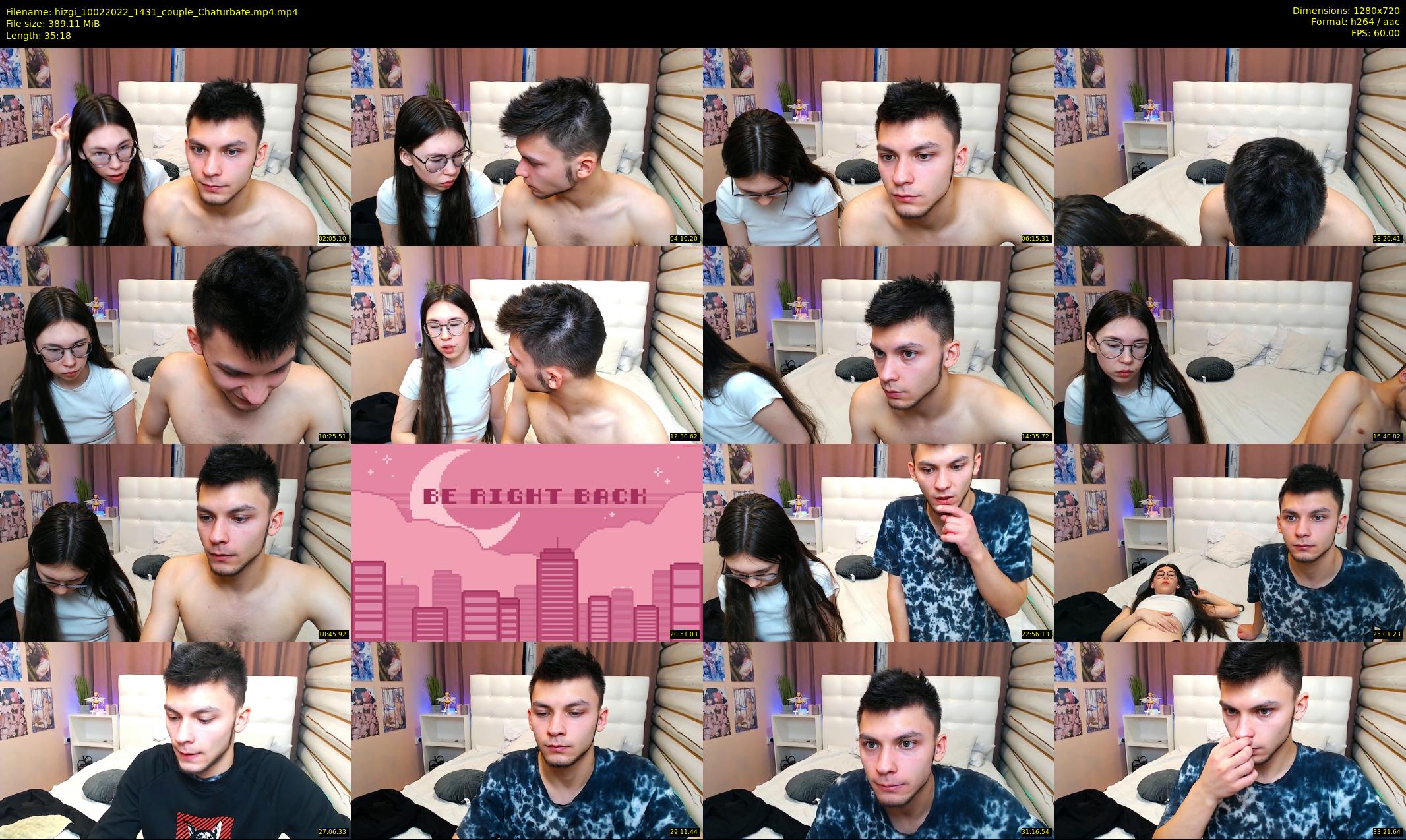 hizgi — 36 minute Chaturbate couple cam show recording, 720p, Feb 10, 2022
