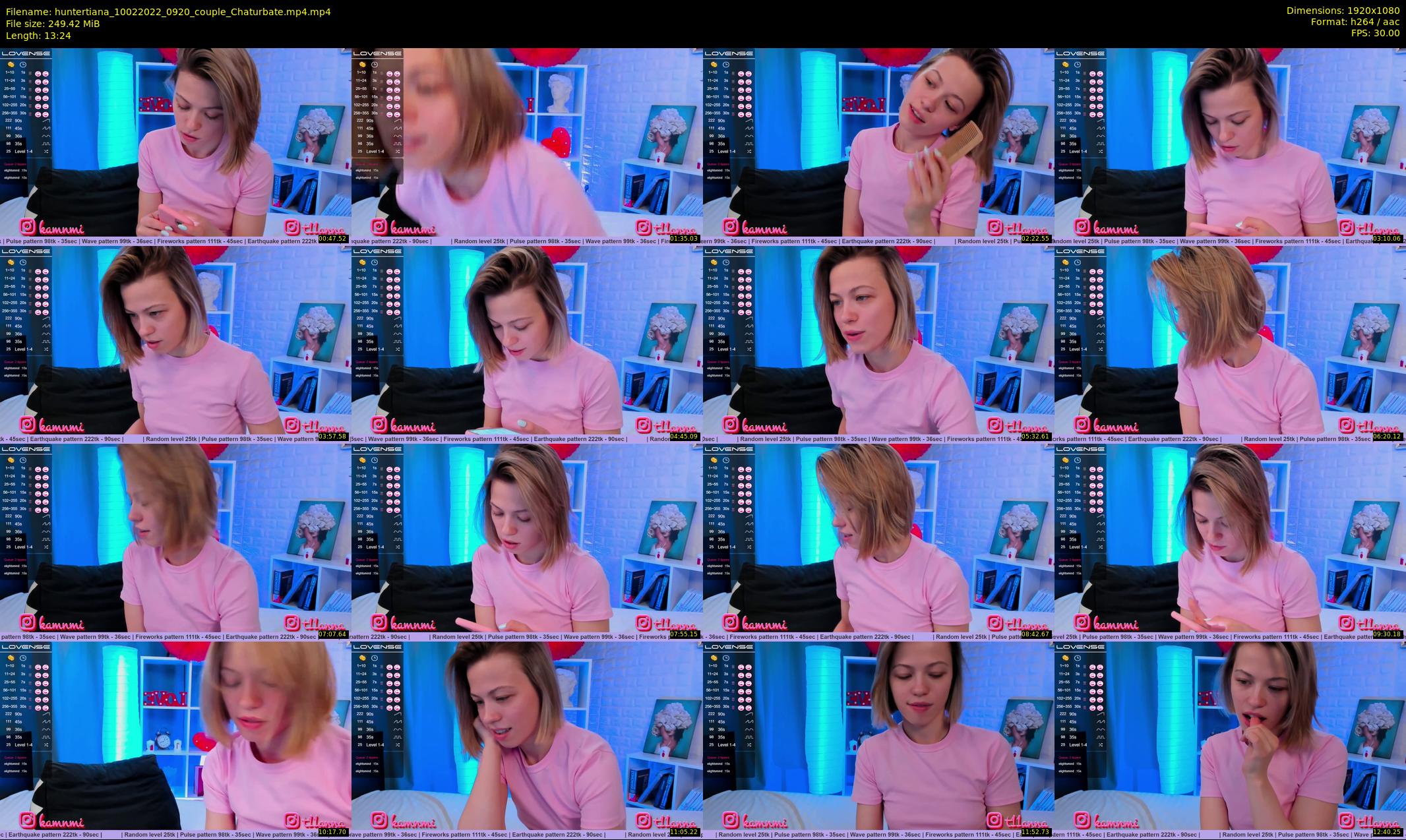 huntertiana — 14 minute Chaturbate female cam show recording, 1080p, Feb 10, 2022