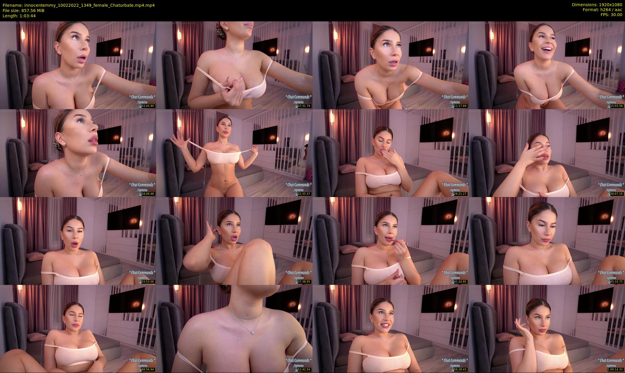 innocentemmy — 64 minute Chaturbate female cam show recording, 1080p, Feb 10, 2022