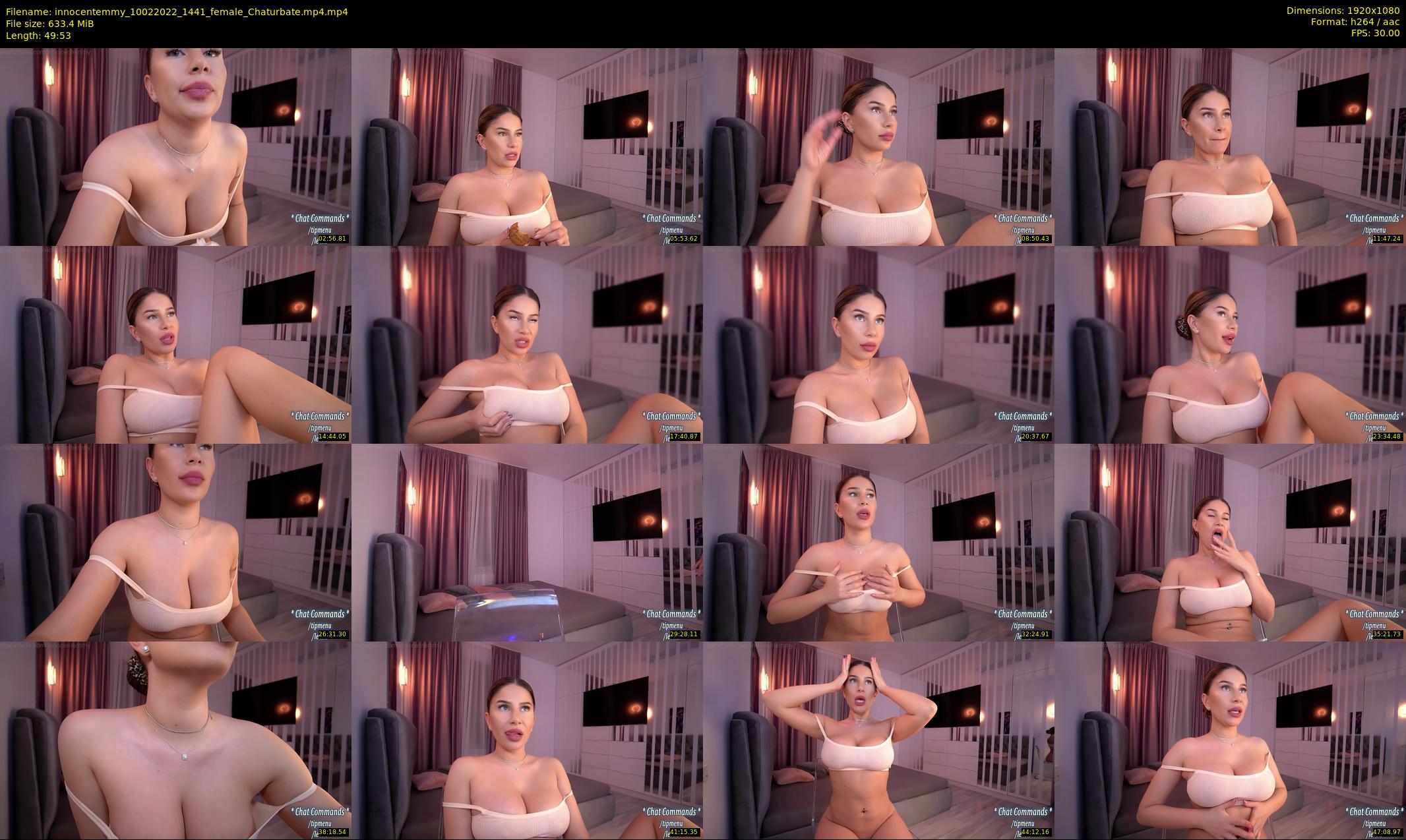 innocentemmy — 50 minute Chaturbate female cam show recording, 1080p, Feb 10, 2022