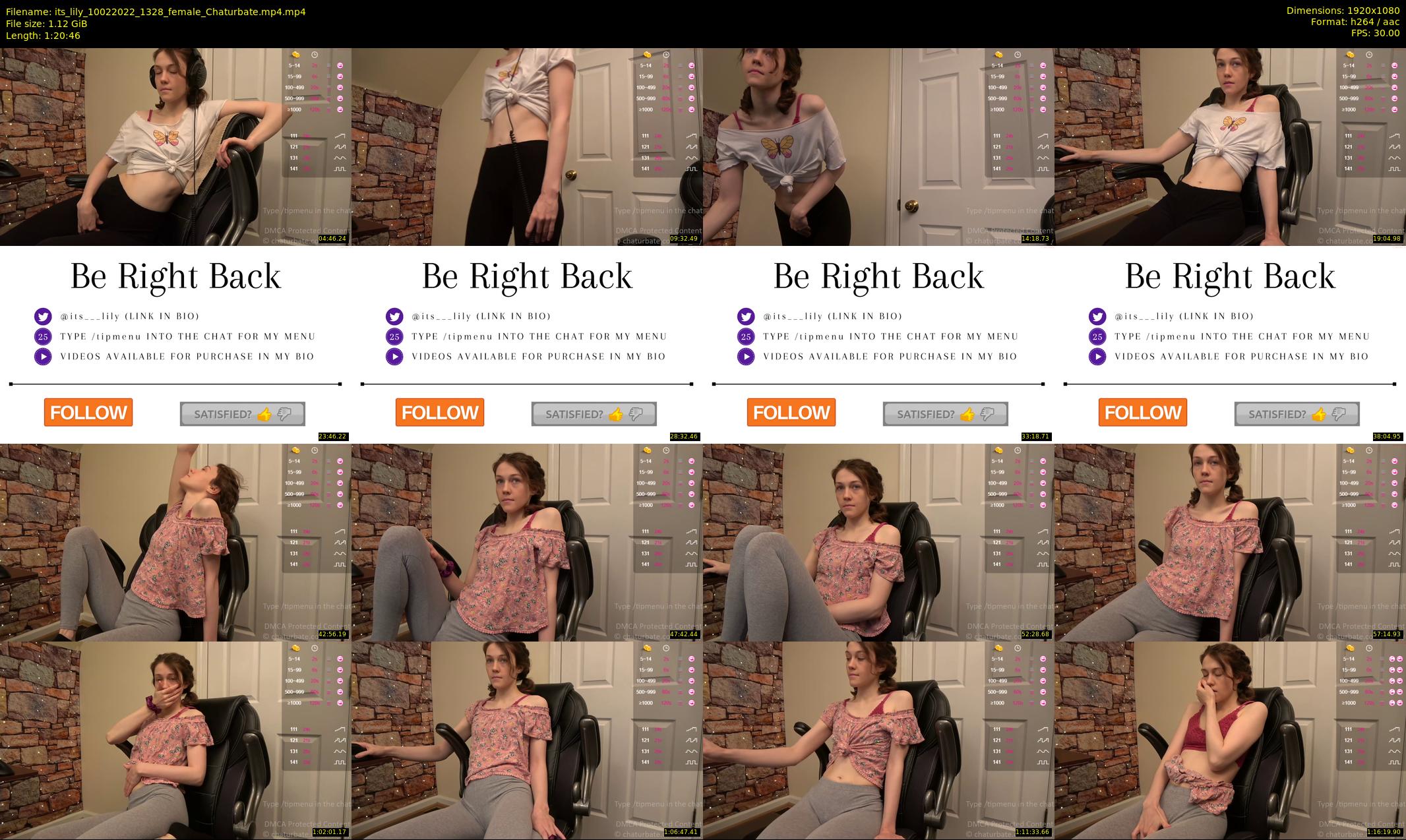 its_lily — 81 minute Chaturbate female cam show recording, 1080p, Feb 10, 2022