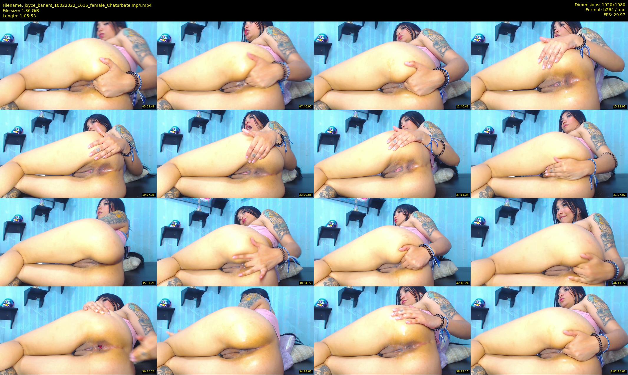 joyce_baners — 66 minute Chaturbate female cam show recording, 1080p, Feb 10, 2022