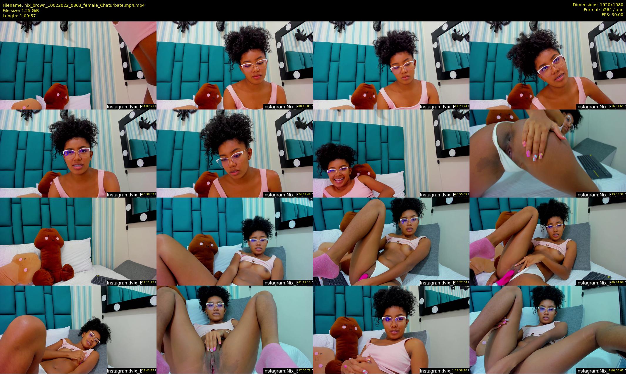 nix_brown — 70 minute Chaturbate female cam show recording, 1080p, Feb 10, 2022