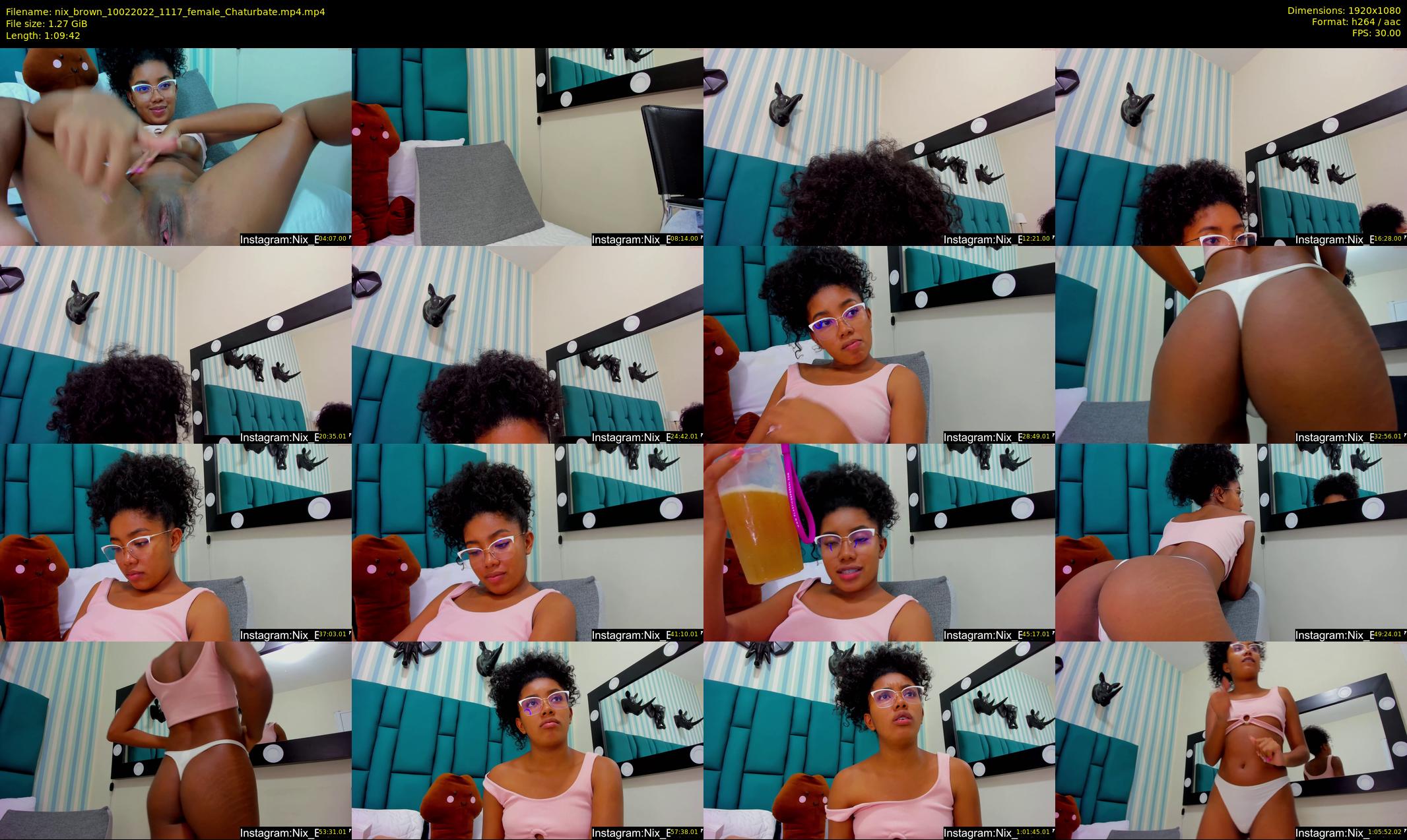 nix_brown — 70 minute Chaturbate female cam show recording, 1080p, Feb 10, 2022