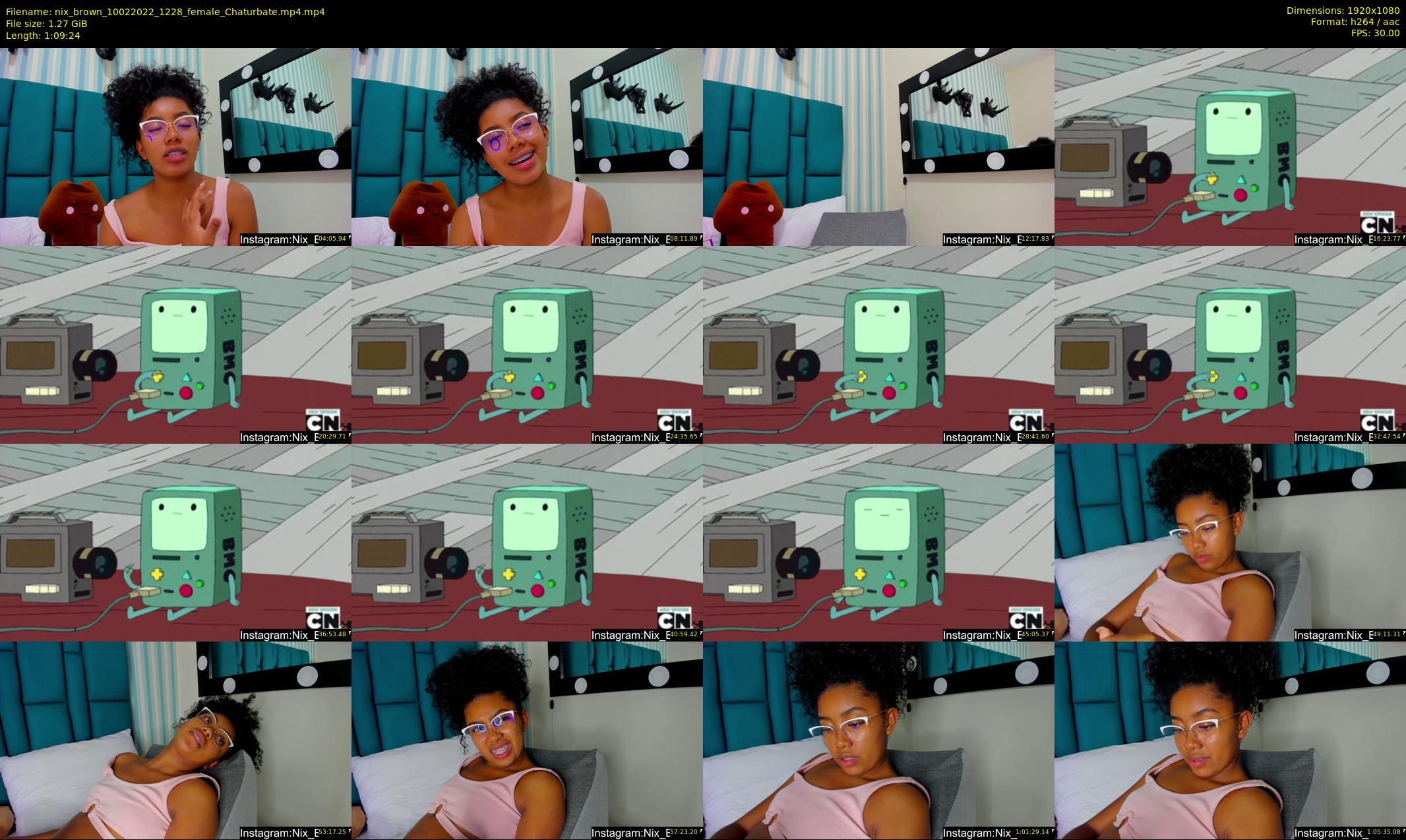 nix_brown — 70 minute Chaturbate female cam show recording, 1080p, Feb 10, 2022