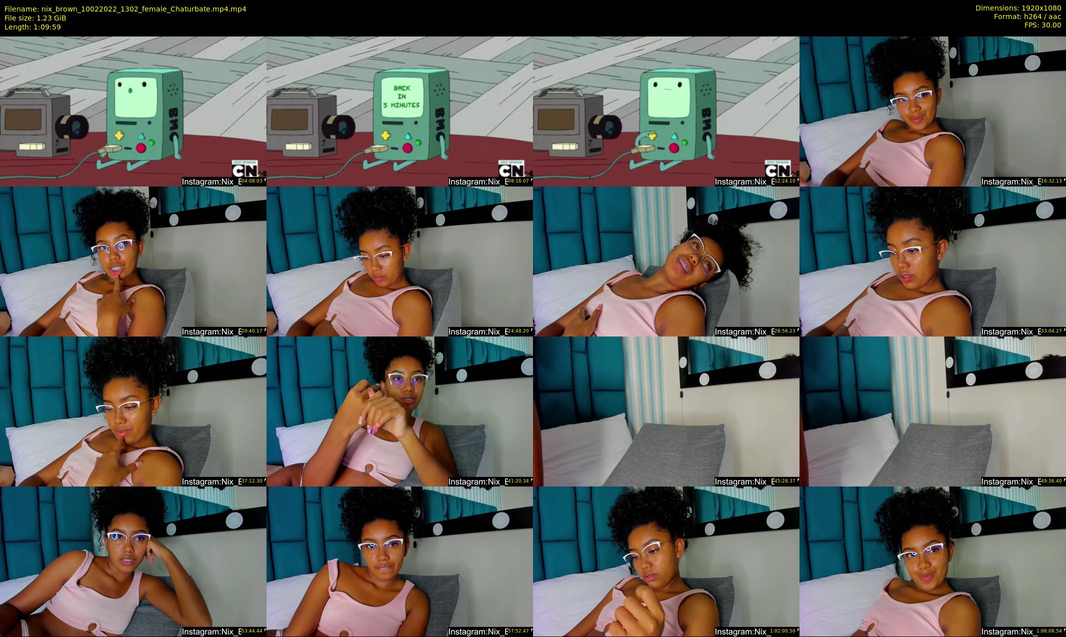 nix_brown — 70 minute Chaturbate female cam show recording, 1080p, Feb 10, 2022