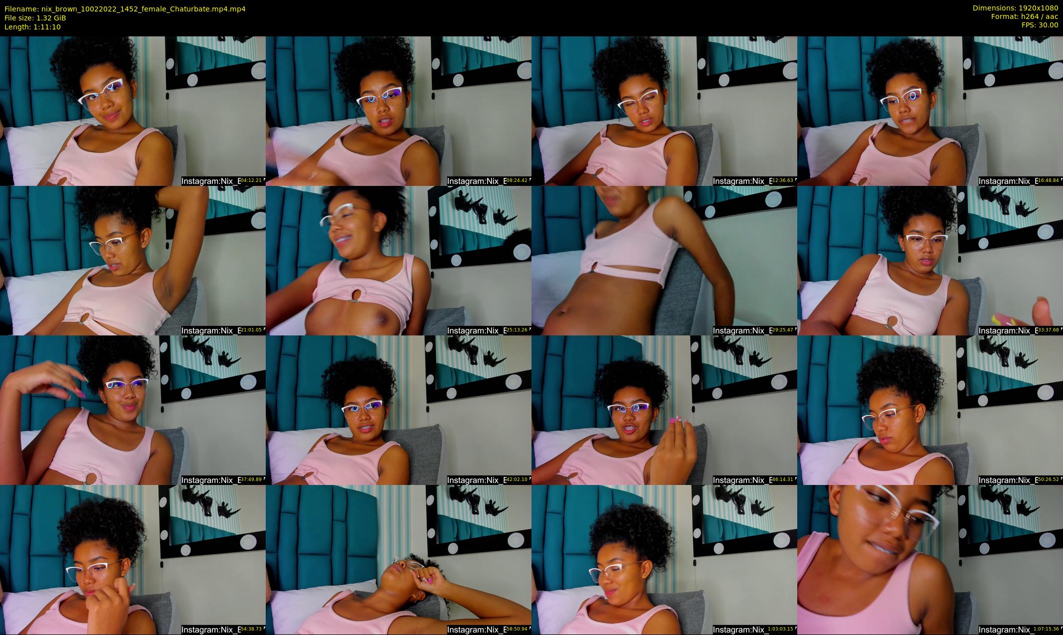 nix_brown — 72 minute Chaturbate female cam show recording, 1080p, Feb 10, 2022