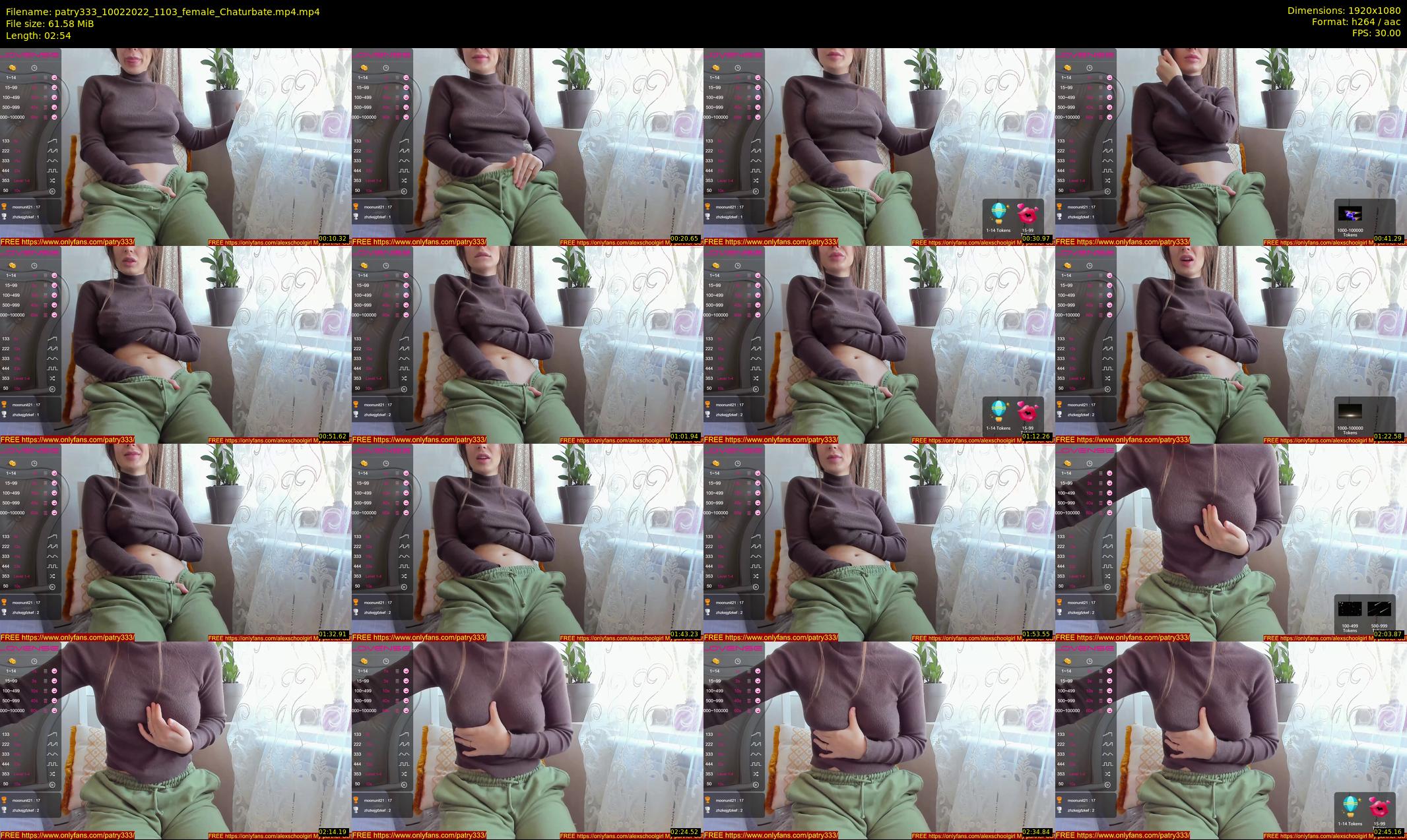 patry333 — 3 minute Chaturbate female cam show recording, 1080p, Feb 10, 2022