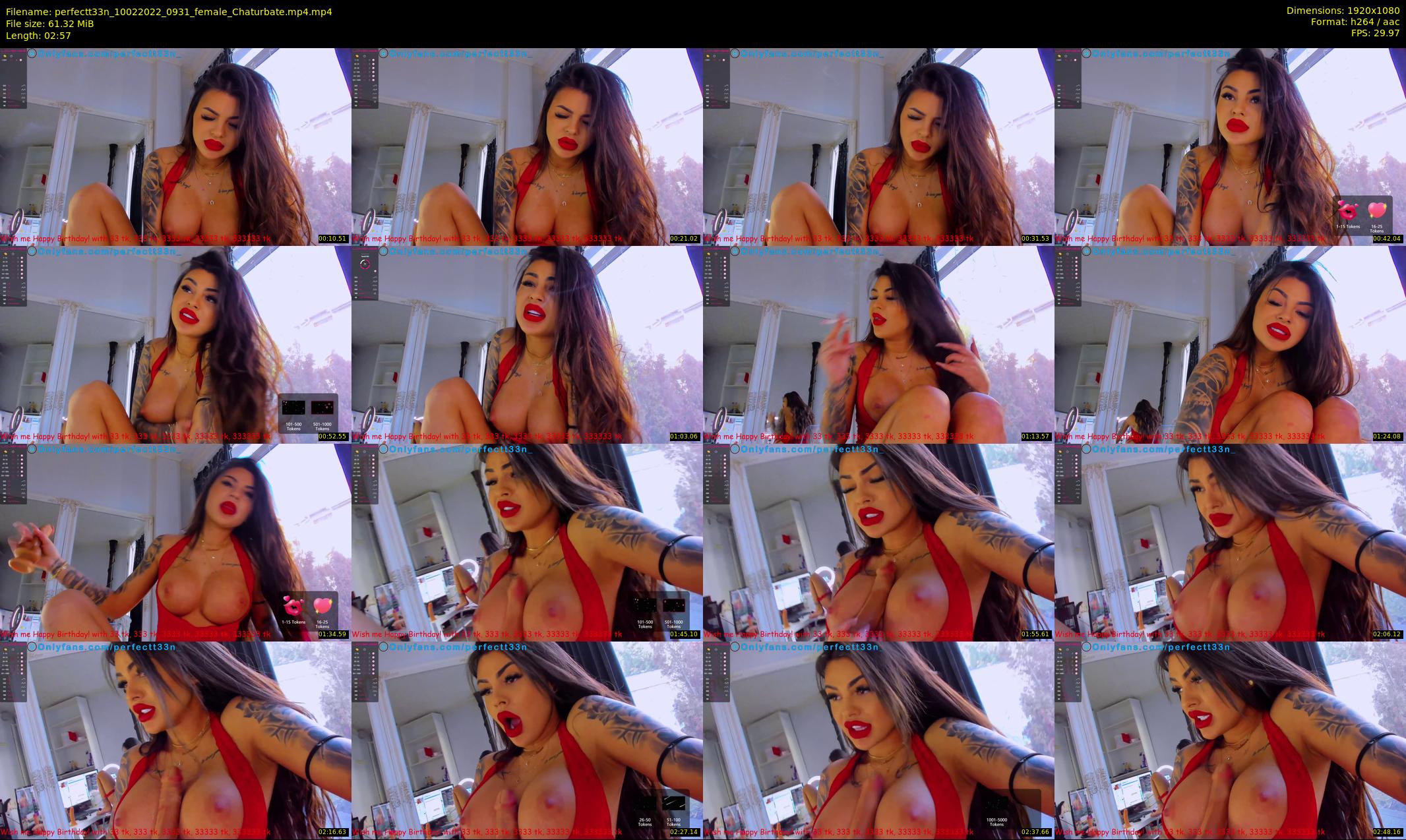 perfectt33n — 3 minute Chaturbate female cam show recording, 1080p, Feb 10, 2022
