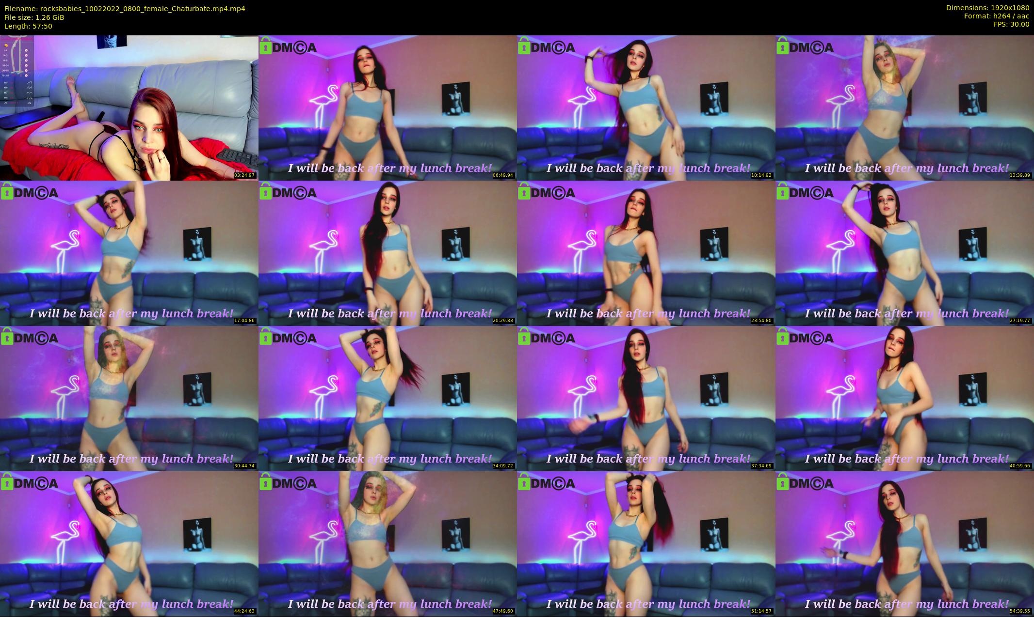 rocksbabies — 58 minute Chaturbate female cam show recording, 1080p, Feb 10, 2022