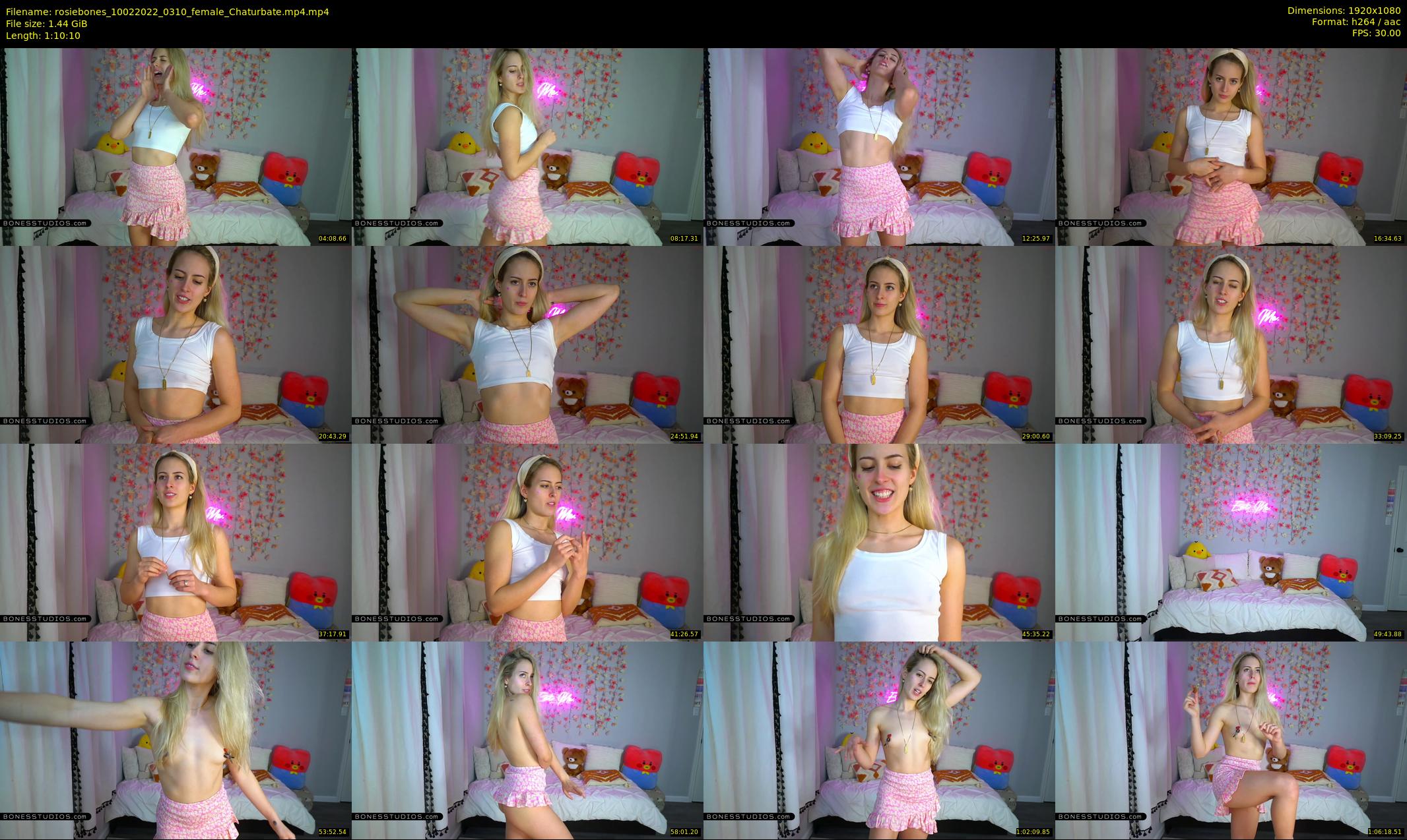 rosiebones — 71 minute Chaturbate female cam show recording, 1080p, Feb 10, 2022