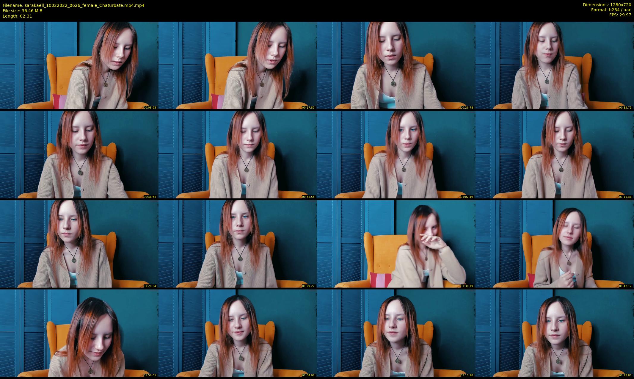 sarakaell — 3 minute Chaturbate female cam show recording, 720p, Feb 10, 2022