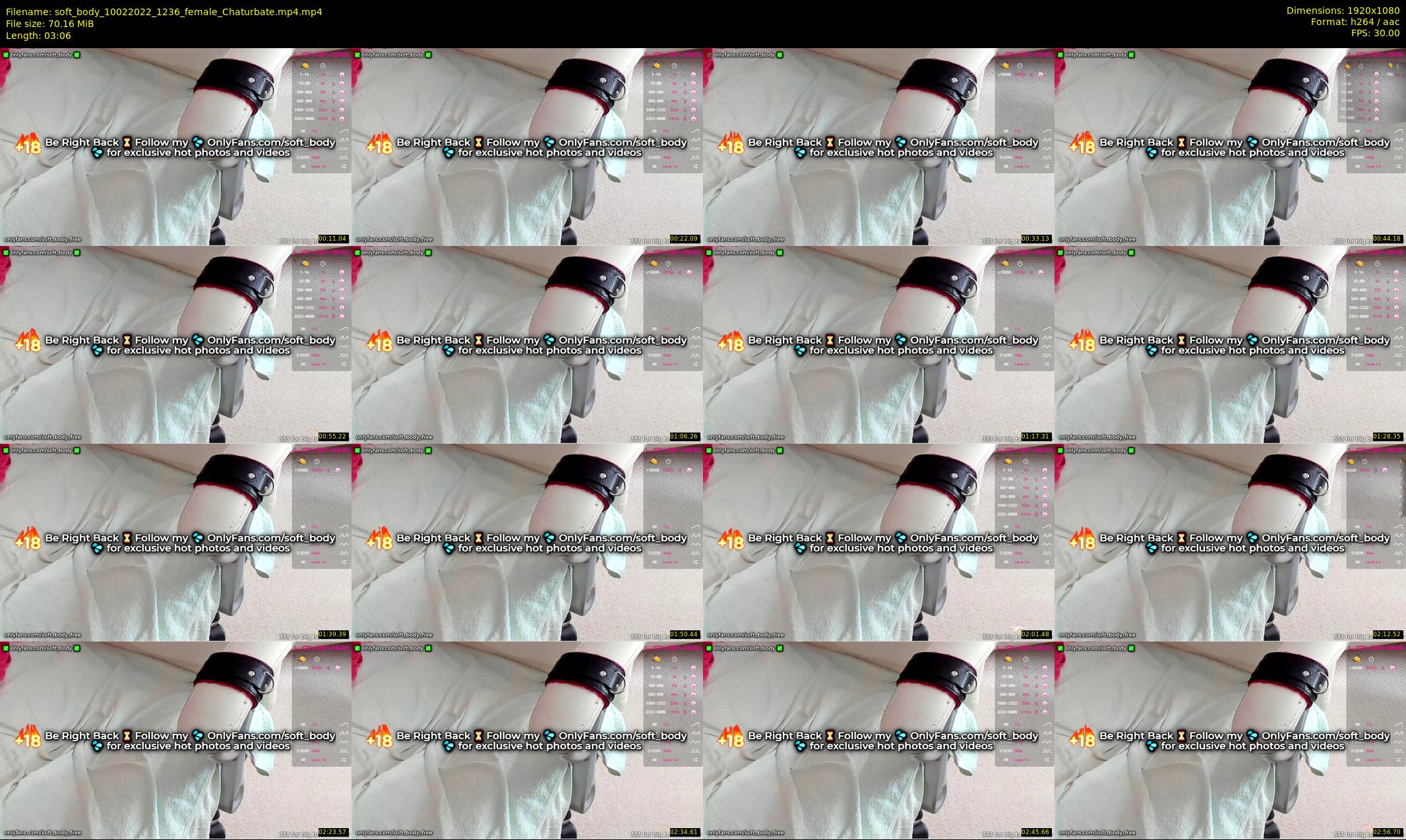soft_body — 4 minute Chaturbate female cam show recording, 1080p, Feb 10, 2022
