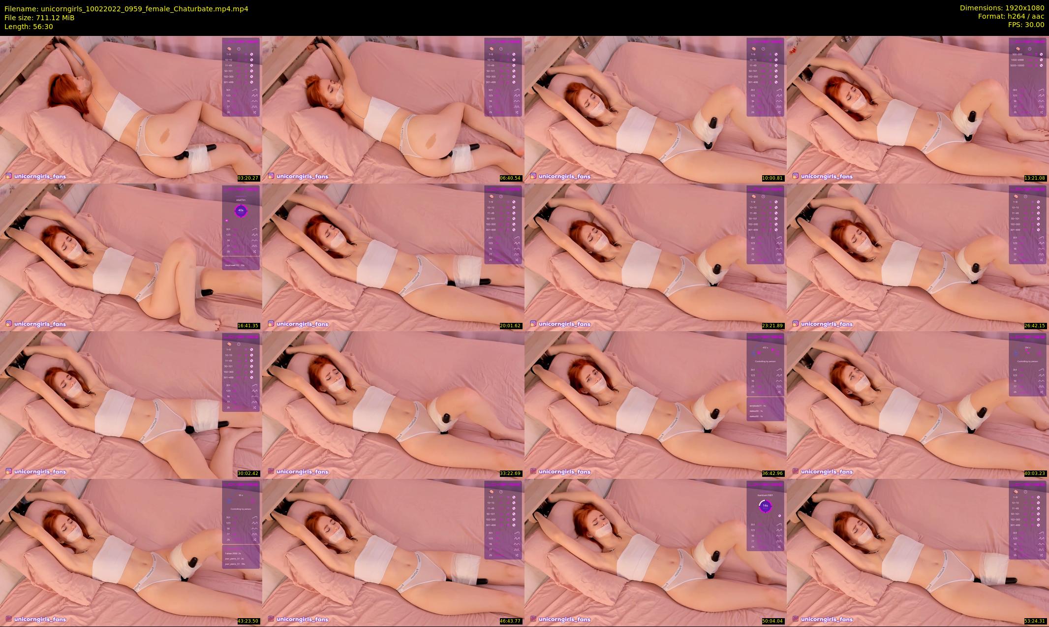 unicorngirls — 57 minute Chaturbate couple cam show recording, 1080p, Feb 10, 2022