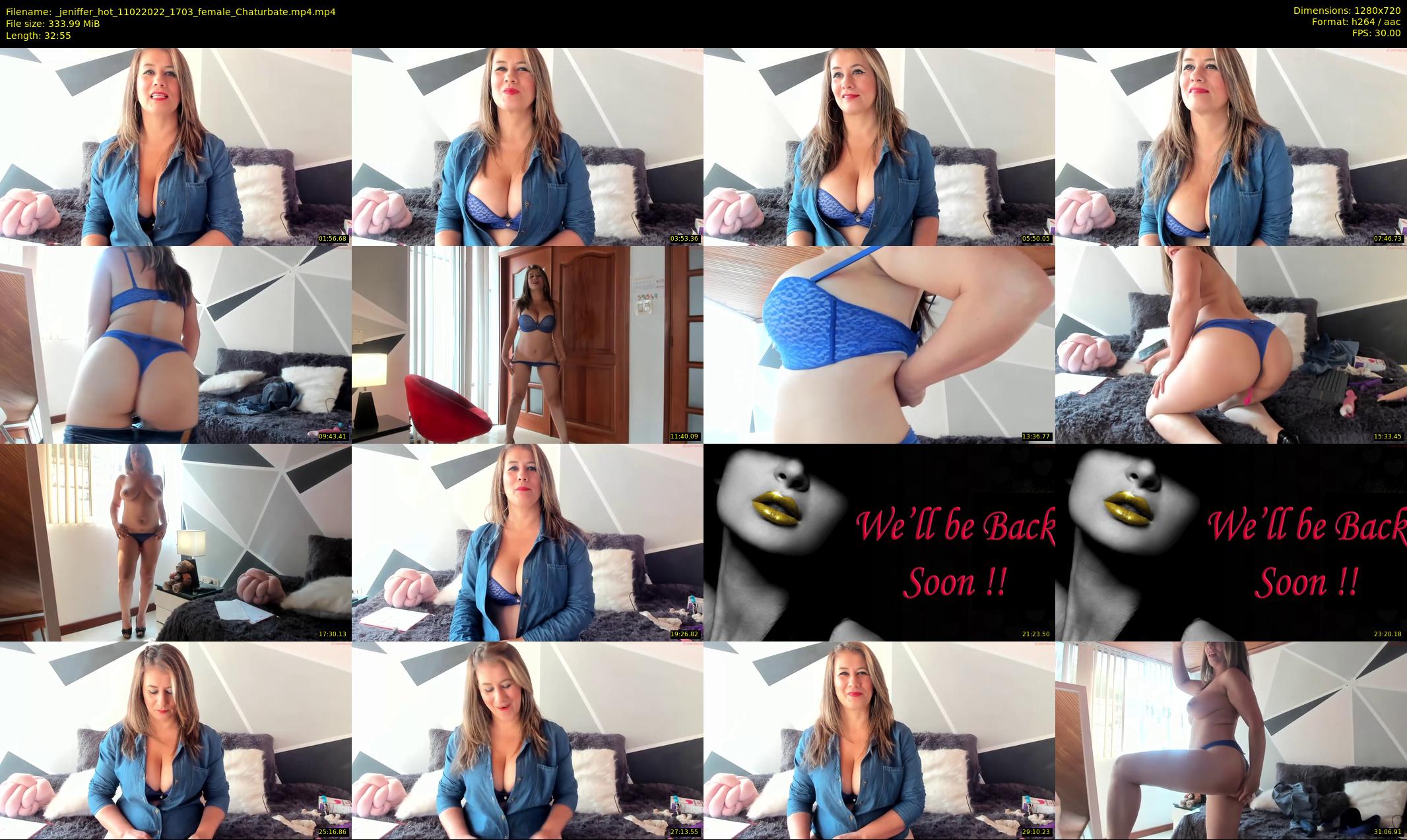 _jeniffer_hot — 33 minute Chaturbate female cam show recording, 720p, Feb 11, 2022