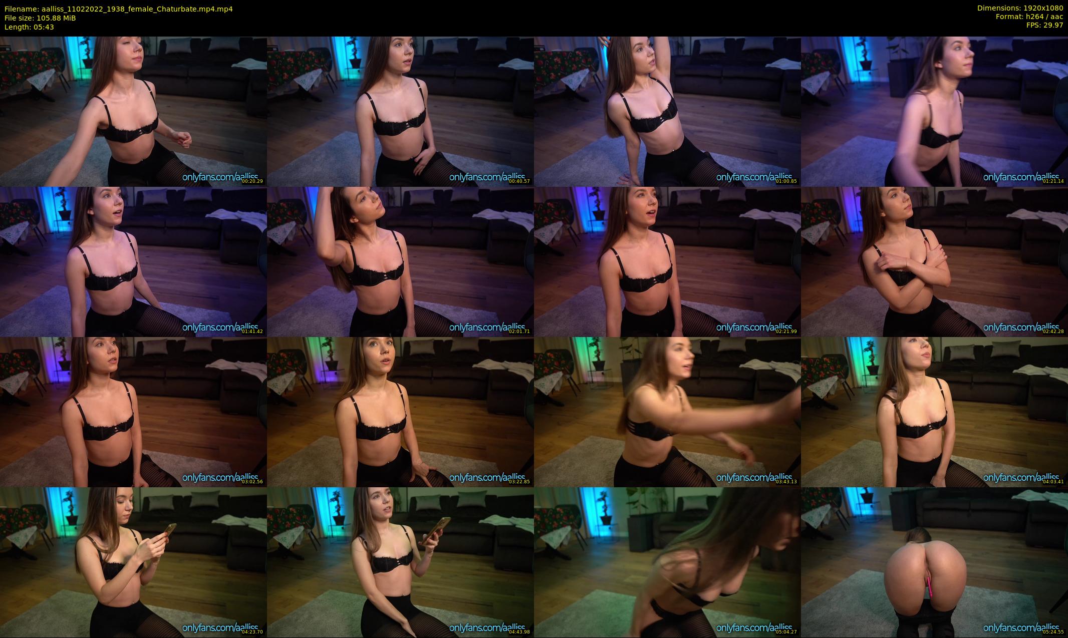 aalliss — 6 minute Chaturbate female cam show recording, 1080p, Feb 11, 2022