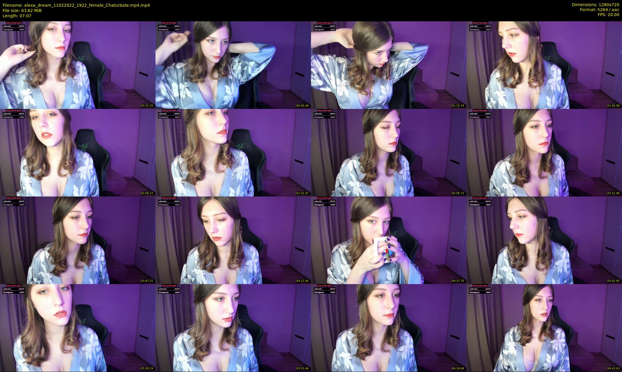 alexa_dream — 8 minute Chaturbate female cam show recording, 720p, Feb 11, 2022